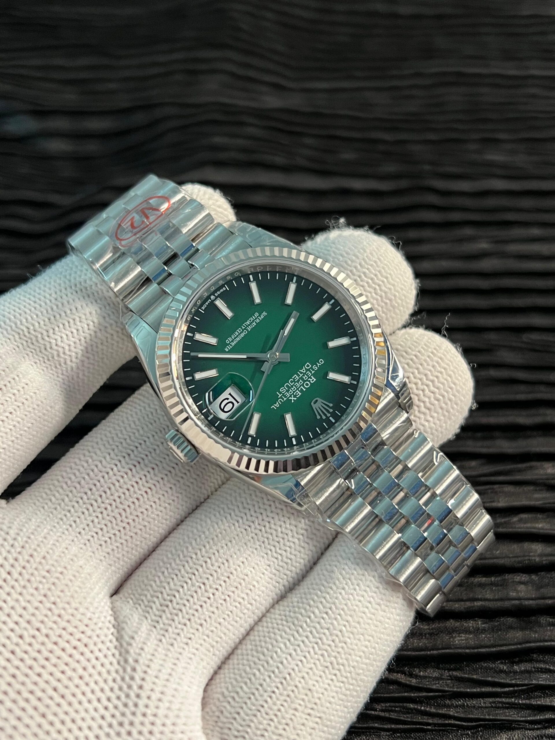 Date 41 126334 904L SS V2 VSF 1:1 Best Edition Green Ombre Dial Stick Marker On Jubilee Bracelet DD3235 - Image 4