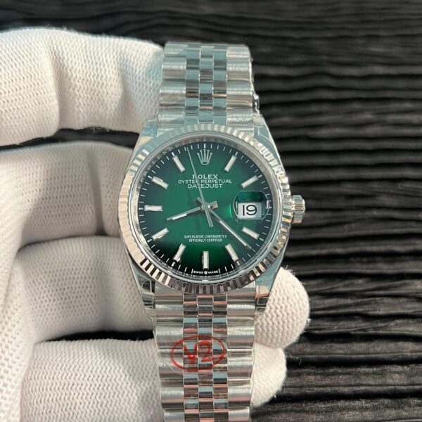 Date 41 126334 904L SS V2 VSF 1:1 Best Edition Green Ombre Dial Stick Marker On Jubilee Bracelet DD3235
