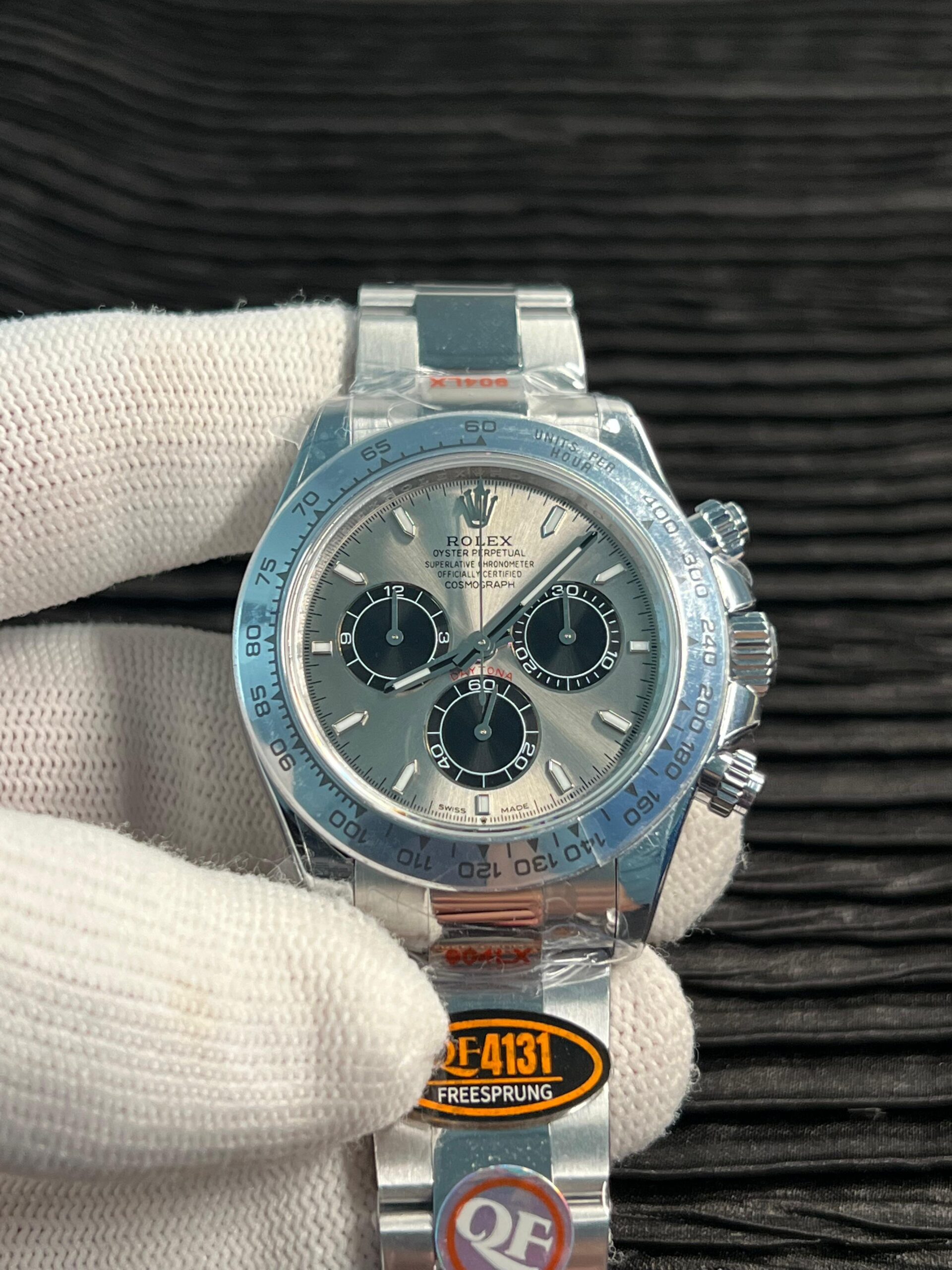 Dayto 126509 QF 1:1 Best Edition Gray/Black Dial on SS Bracelet JH4131 (Free Sprung) V18 ca. 217grams weight
