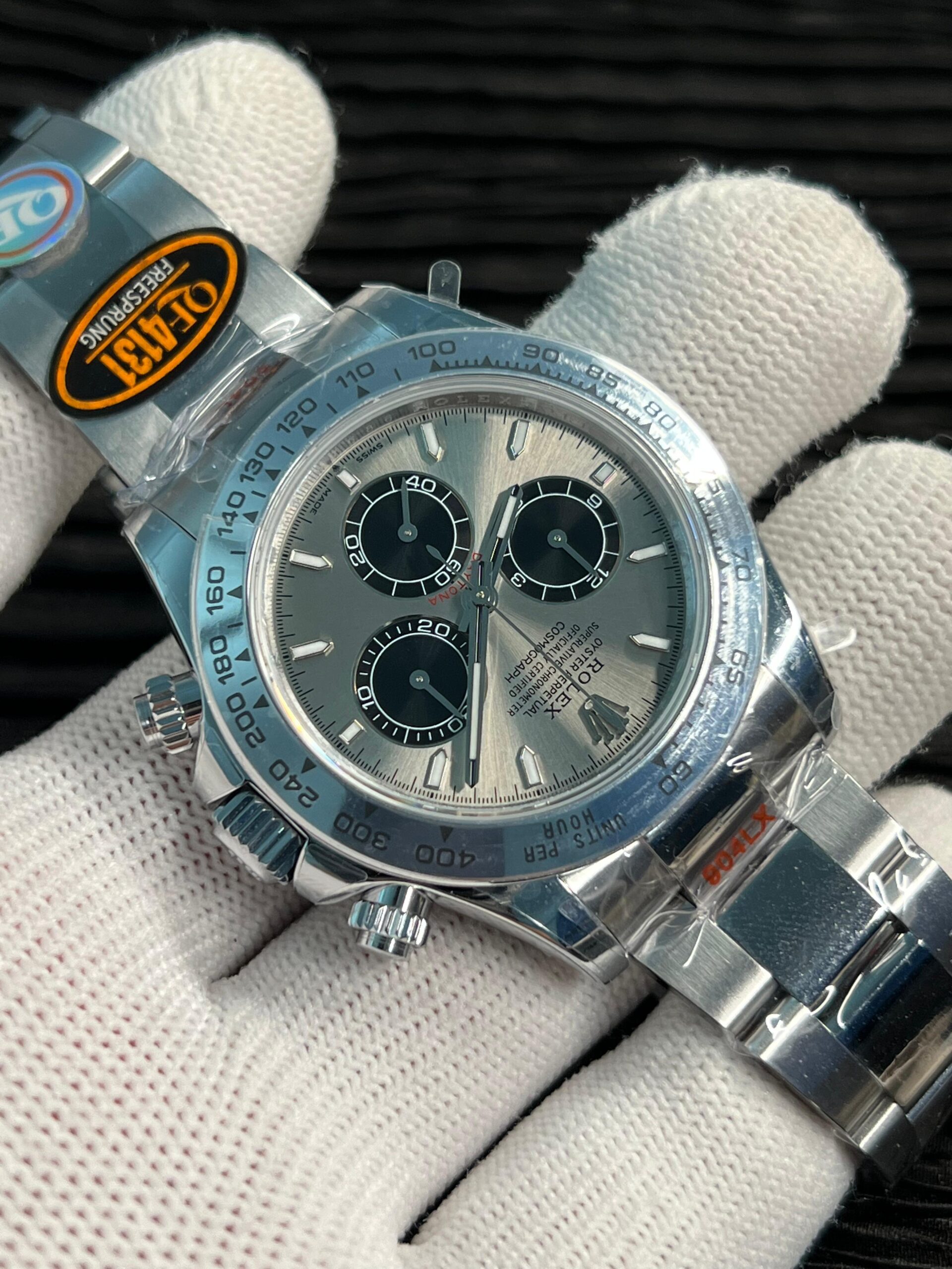 Dayto 126509 QF 1:1 Best Edition Gray/Black Dial on SS Bracelet JH4131 (Free Sprung) V18 ca. 217grams weight - Image 4