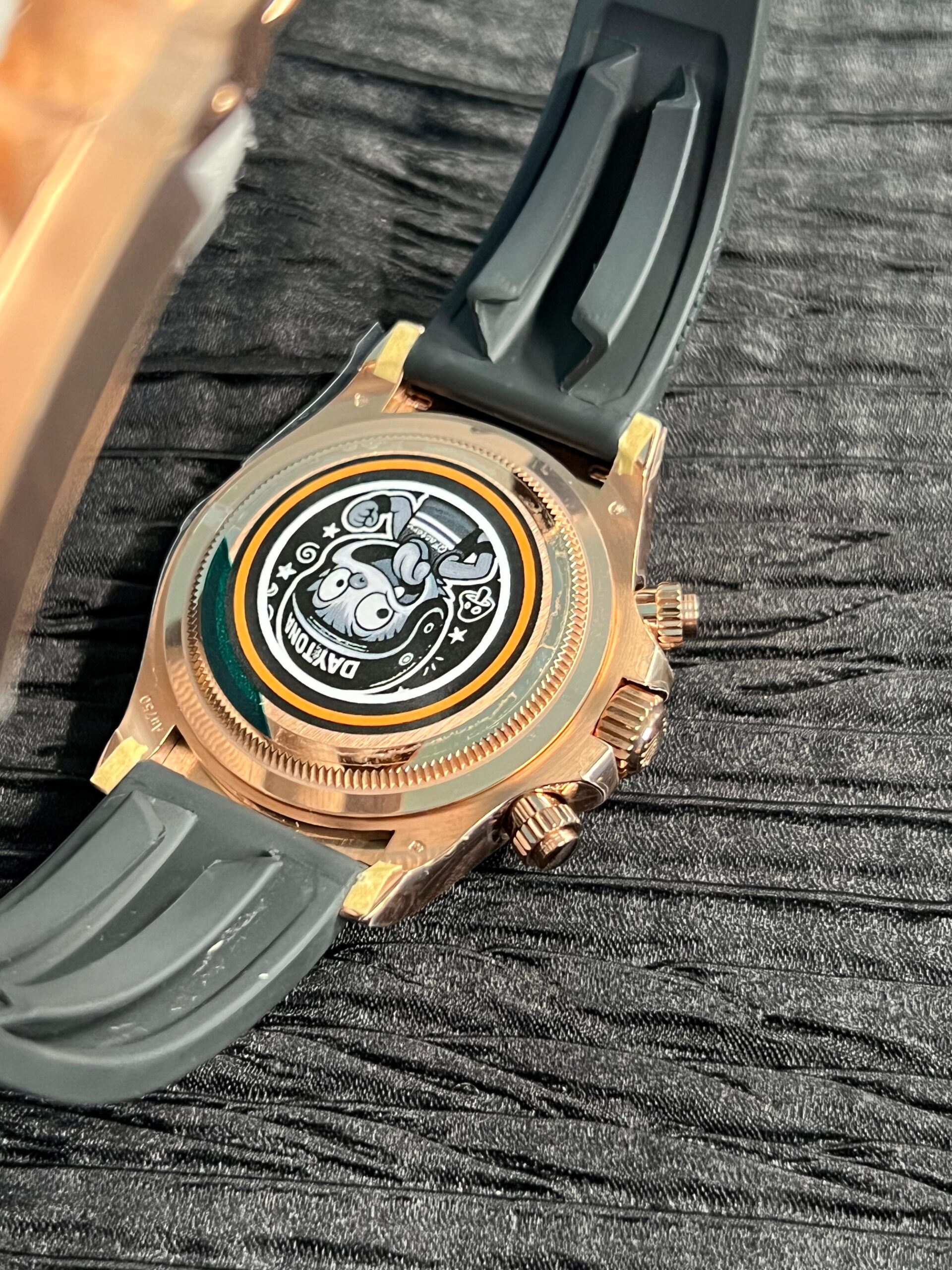 Dayto 126515 QF 1:1 Best Edition Black/RG Dial on Oysterflex Strap JH4131 V18 ca. 157 grams Weighted (Free Sprung) - Image 7