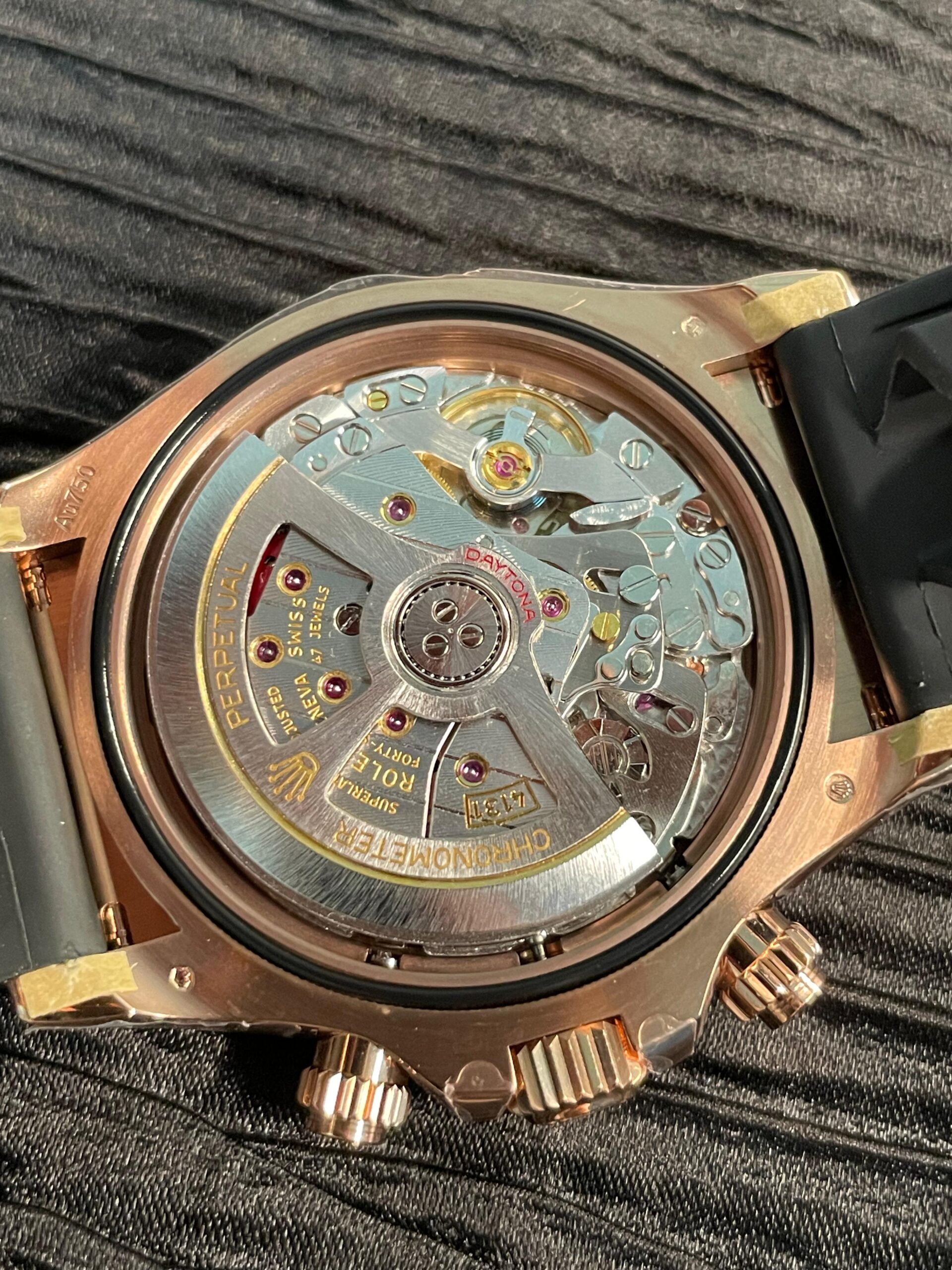 Dayto 126515 QF 1:1 Best Edition Black/RG Dial on Oysterflex Strap JH4131 V18 ca. 157 grams Weighted (Free Sprung) - Image 8