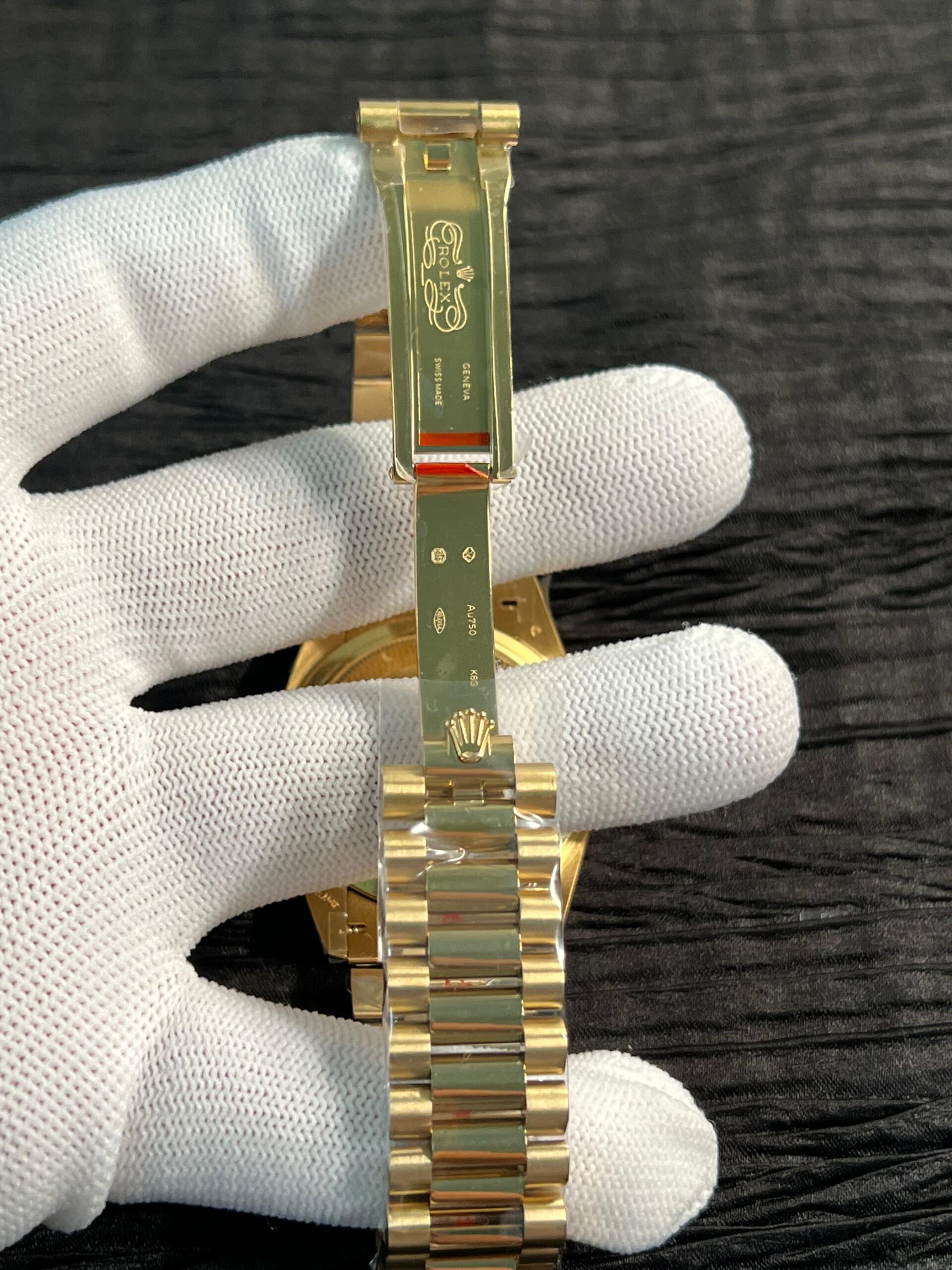 DayD 228238 40mm Gain Weight V6 QF Best Edition Black Dial T Dia Markers On YG President Bracelet A2836 - Image 8