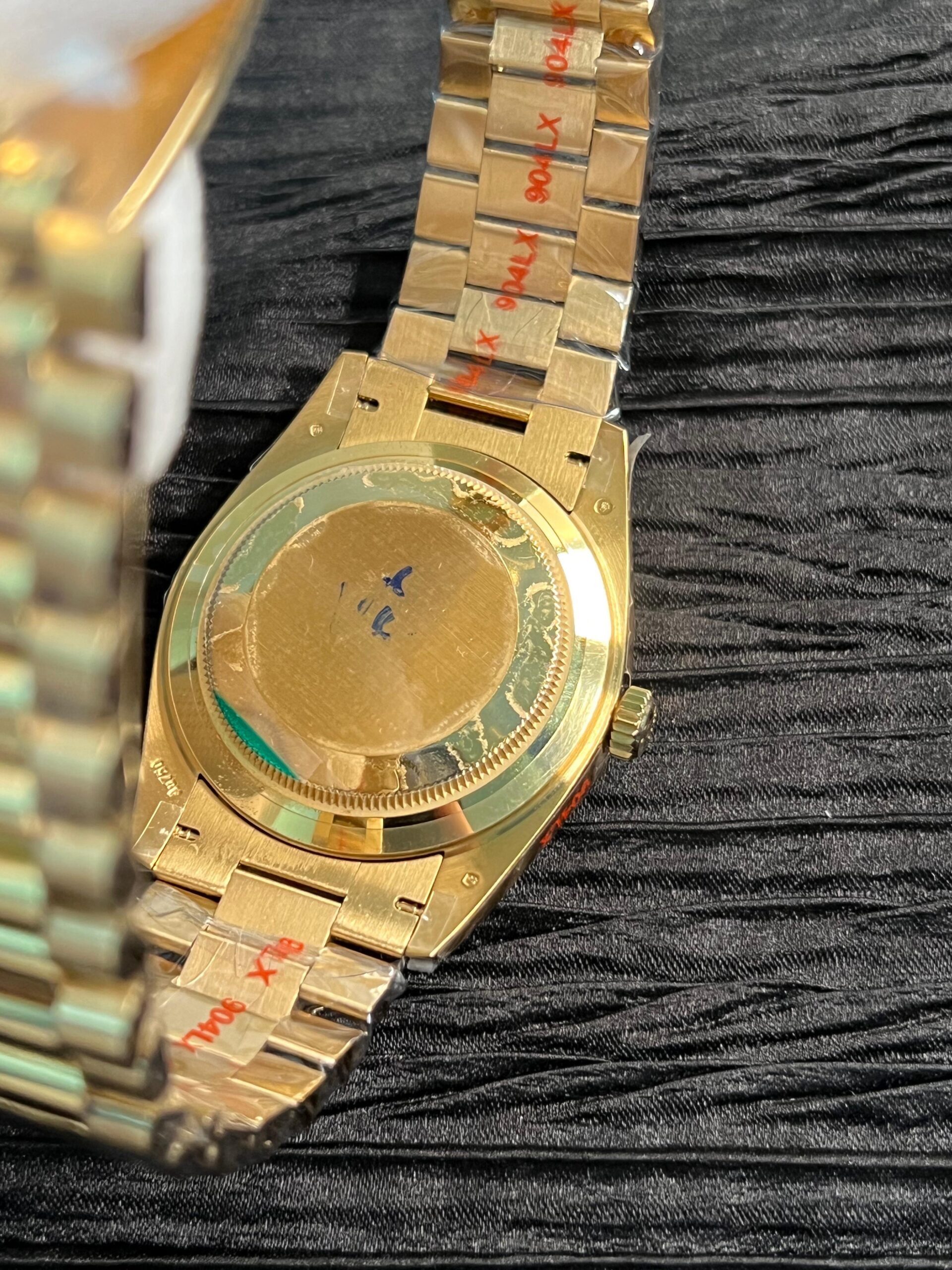DayD 228238 40mm Gain Weight V6 QF Best Edition Black Dial T Dia Markers On YG President Bracelet A2836 - Image 7