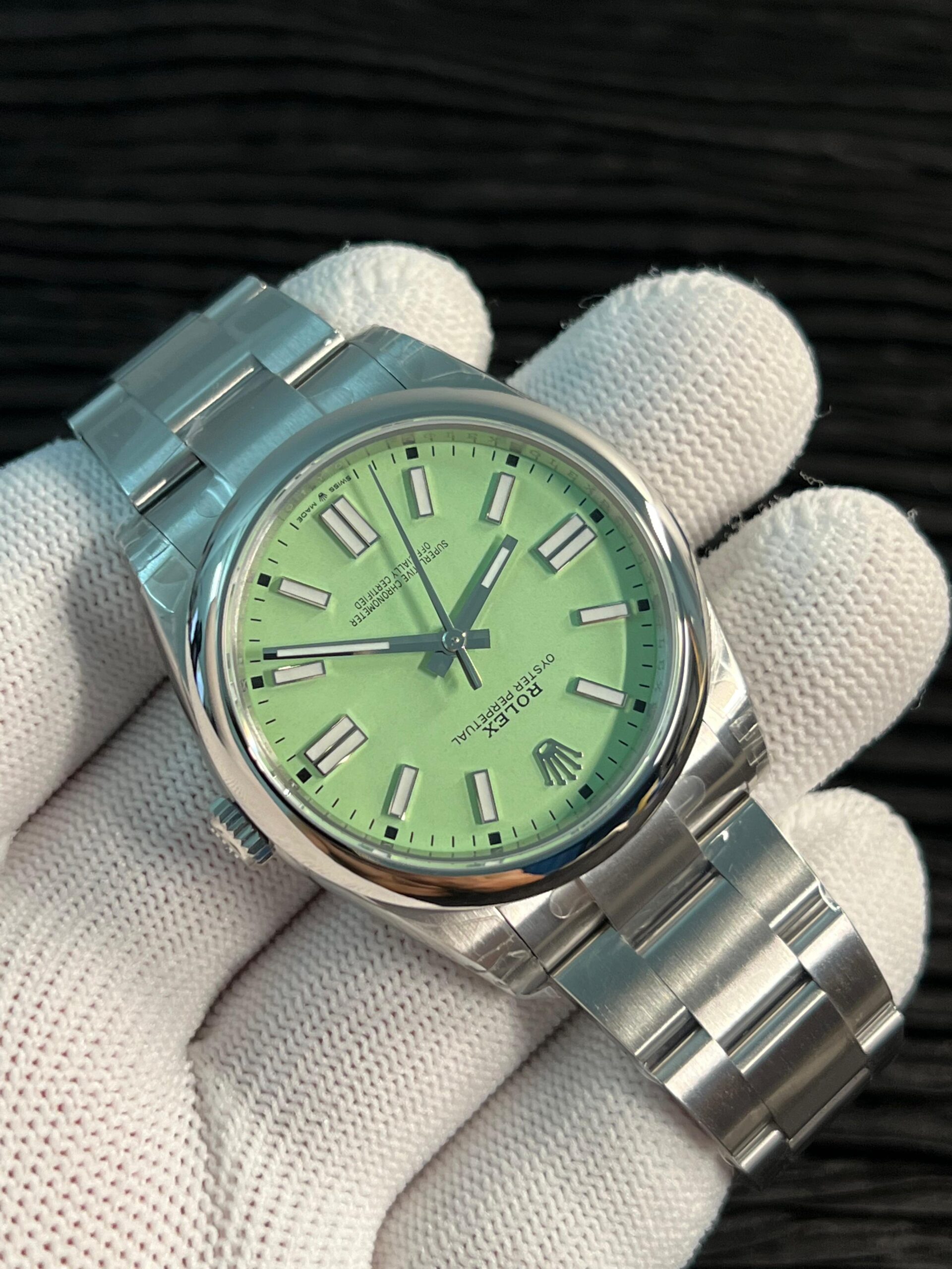 Oyster Perpetual 36mm 126000 904L VSF 1:1 Best Edition 2025 Mint Green Dial on 904L SS Bracelet VS3230 - Image 4