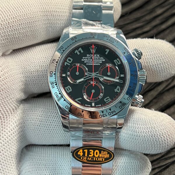 Dayto 116509 Gain Weight QF 1:1 Best Edition Black Dial Numeral Marker On SS Bracelet SH4130 ca. 185 grams