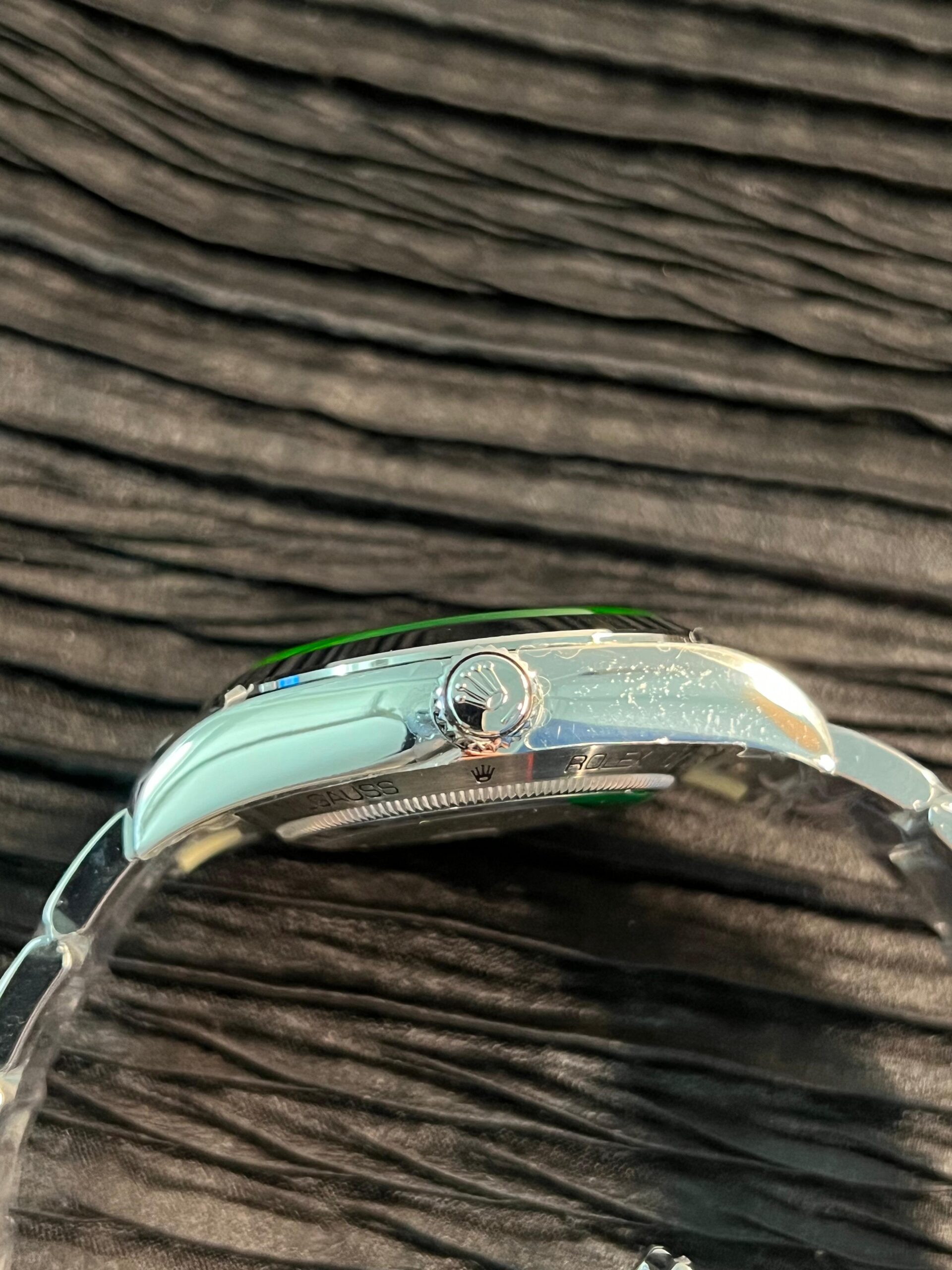 Milgauss 116400 GV Real Green Sapphire 904L SS VSF 1:1 Best Edition Blue Dial on 904L SS Bracelet SA3131 - Image 5