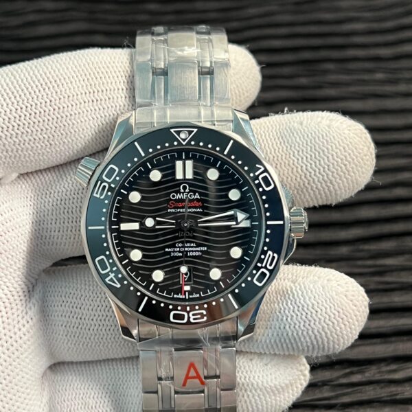 Seamaster Diver 300M Black Ceramic Bezel V4 VSF 1:1 Best Edition Black Dial On SS Bracelet Super Clone Asian 8800