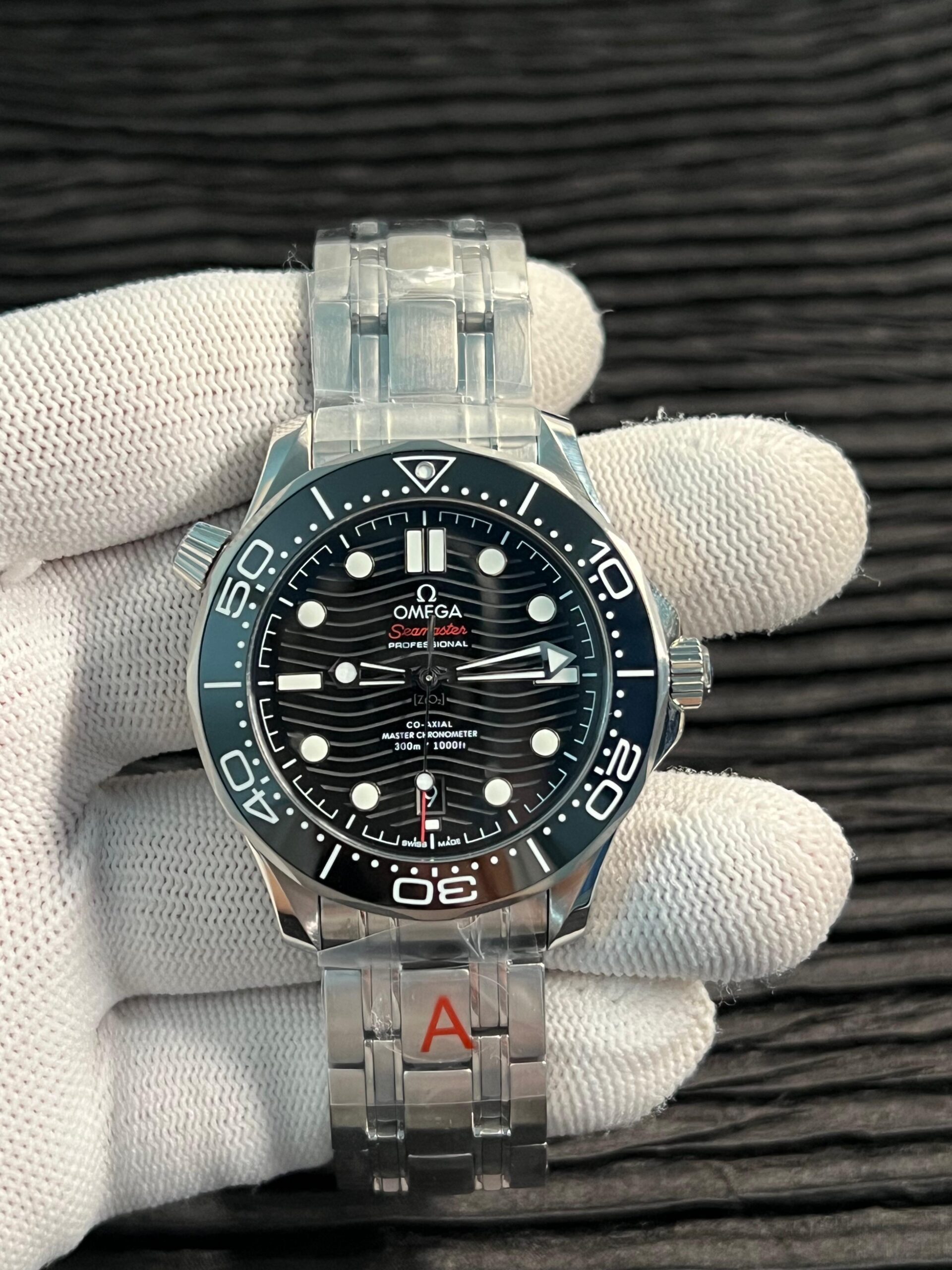 Seamaster Diver 300M Black Ceramic Bezel V4 VSF 1:1 Best Edition Black Dial On SS Bracelet Super Clone Asian 8800