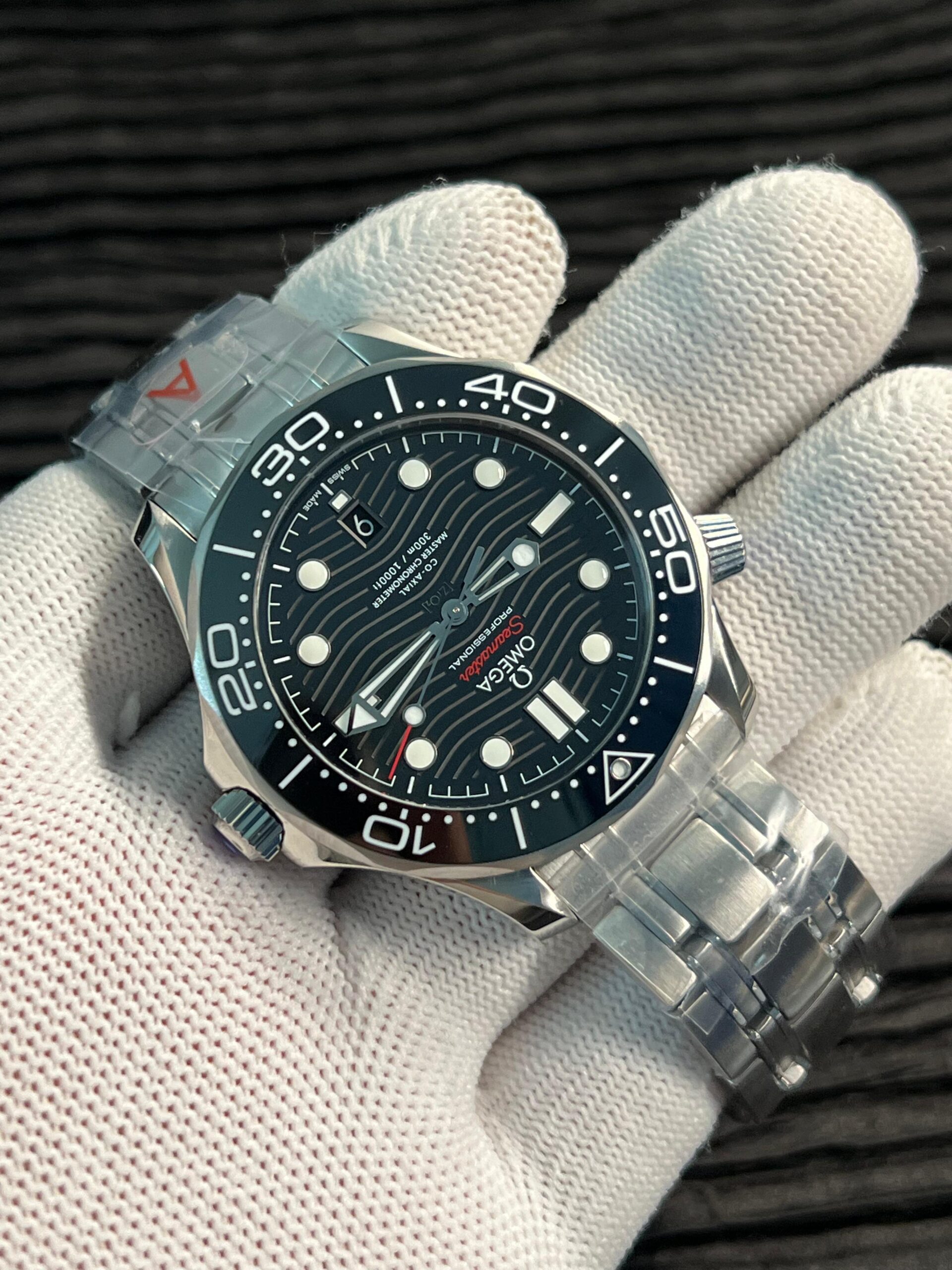 Seamaster Diver 300M Black Ceramic Bezel V4 VSF 1:1 Best Edition Black Dial On SS Bracelet Super Clone Asian 8800 - Image 4
