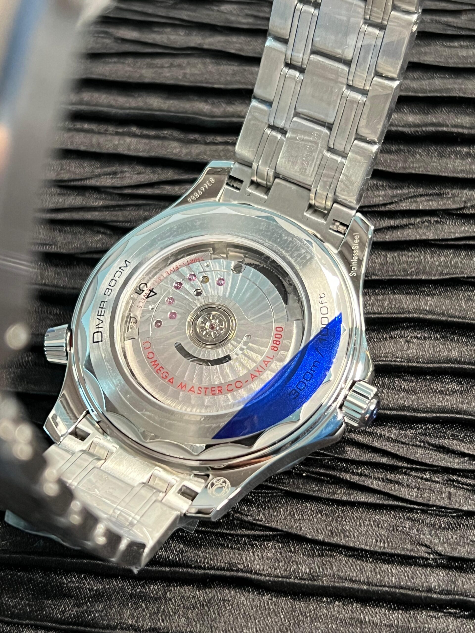 Seamaster Diver 300M Black Ceramic Bezel V4 VSF 1:1 Best Edition Black Dial On SS Bracelet Super Clone Asian 8800 - Image 7