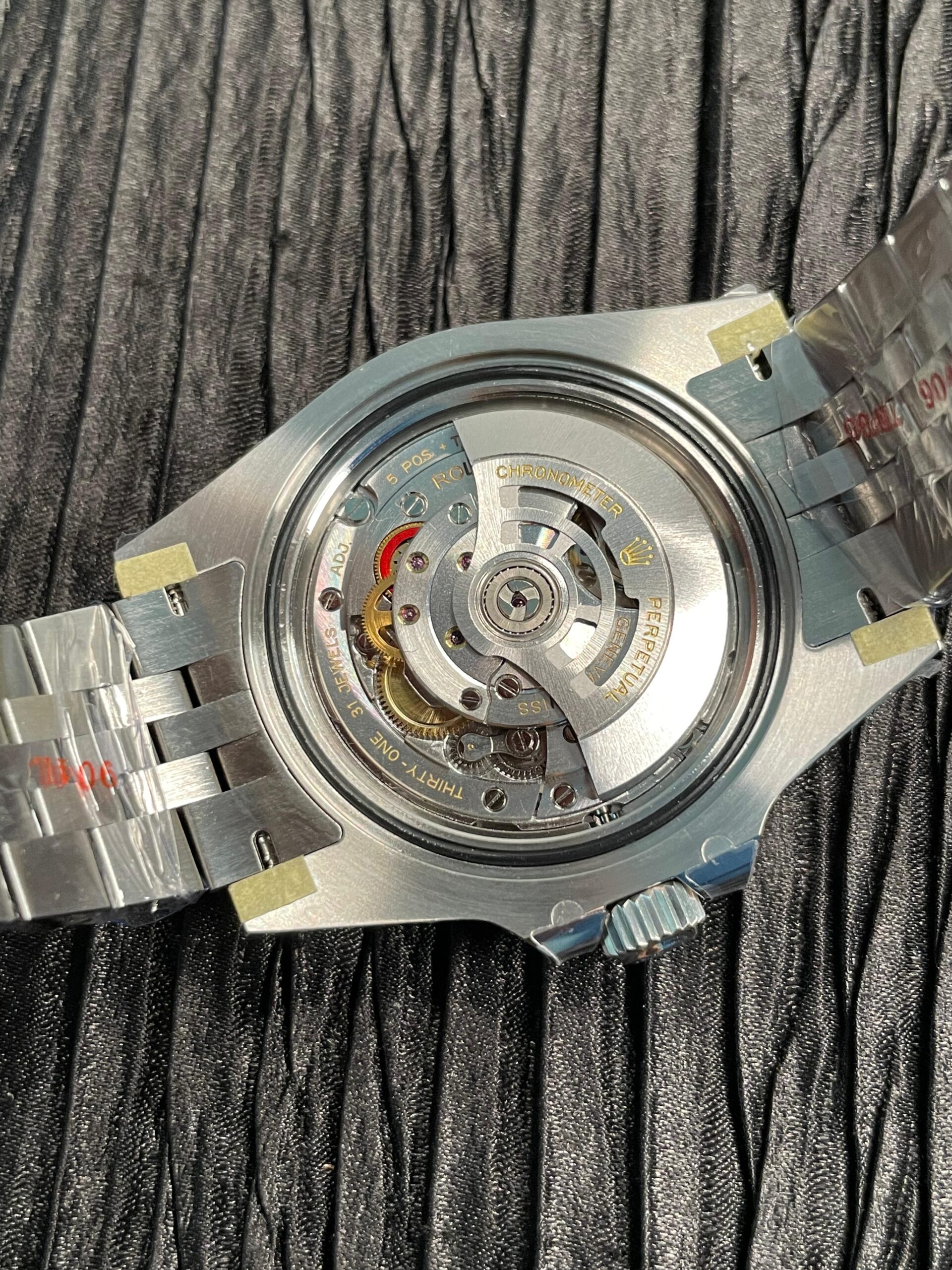 GMT-Master II 126710 GRNR Black/Gray V2 904L SS QF 1:1 Black Dial On Jubilee Bracelet SH3285 CHS (Free Sprung) - Image 9