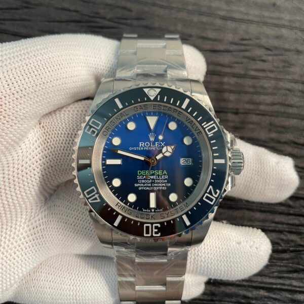 Sea-Dweller DEEPSEA 126660 "D-BLUE" 904L SS QF 1:1 Best Edition Blue Dial On Oyster Bracelet SH3235 (Free Sprung)