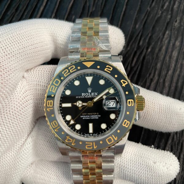 GMT-Master II 126713 GRNR Gain Weight QF 1:1 On Black Dial SS/YG Bracelet Super Clone SH3285 CHS (Free Sprung)