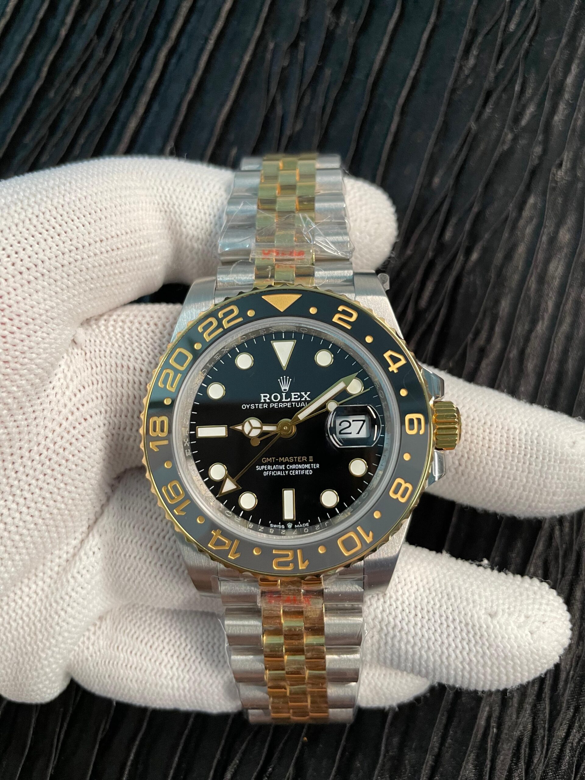 GMT-Master II 126713 GRNR Gain Weight QF 1:1 On Black Dial SS/YG Bracelet Super Clone SH3285 CHS (Free Sprung)