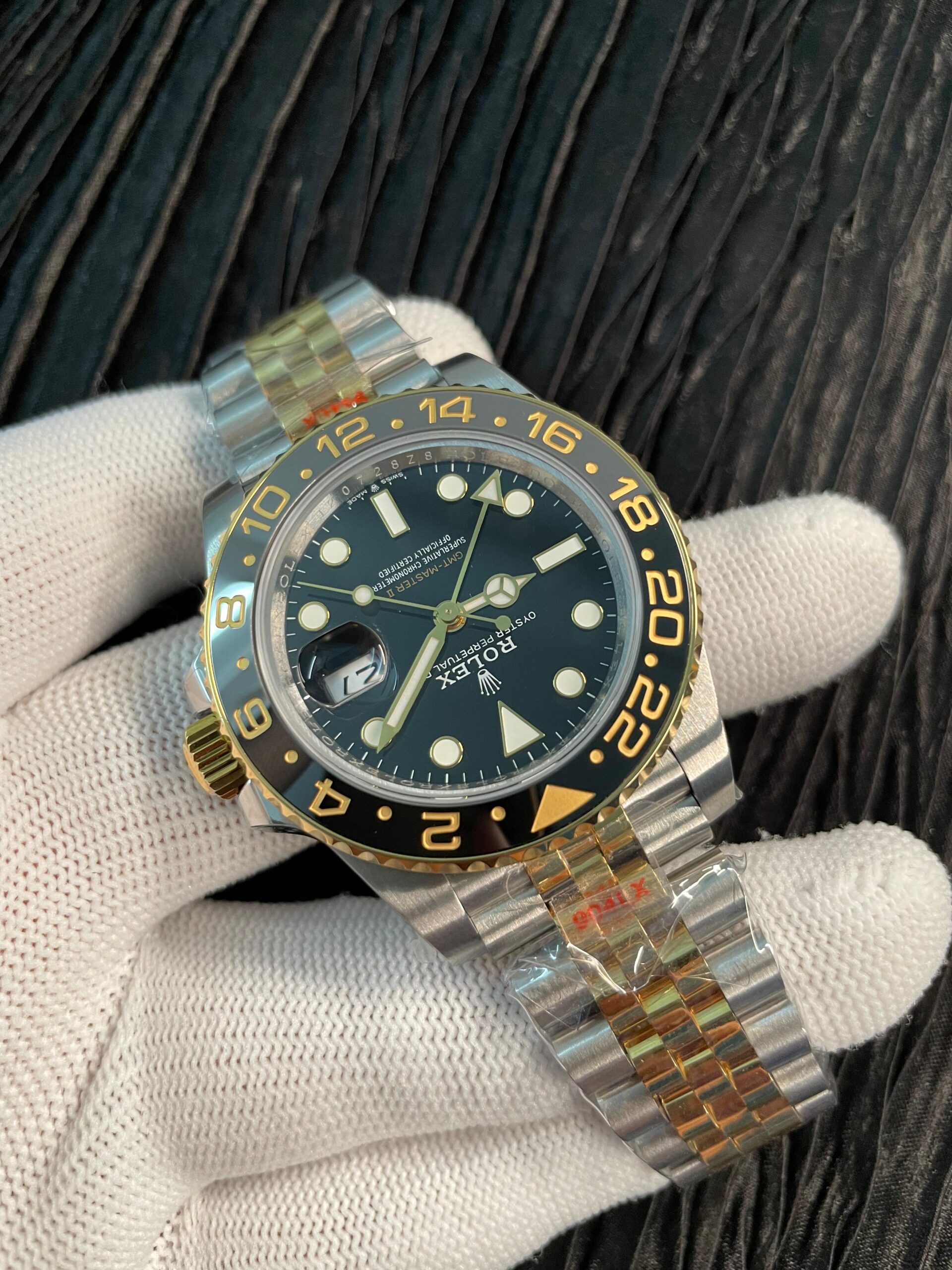 GMT-Master II 126713 GRNR Gain Weight QF 1:1 On Black Dial SS/YG Bracelet Super Clone SH3285 CHS (Free Sprung) - Image 4