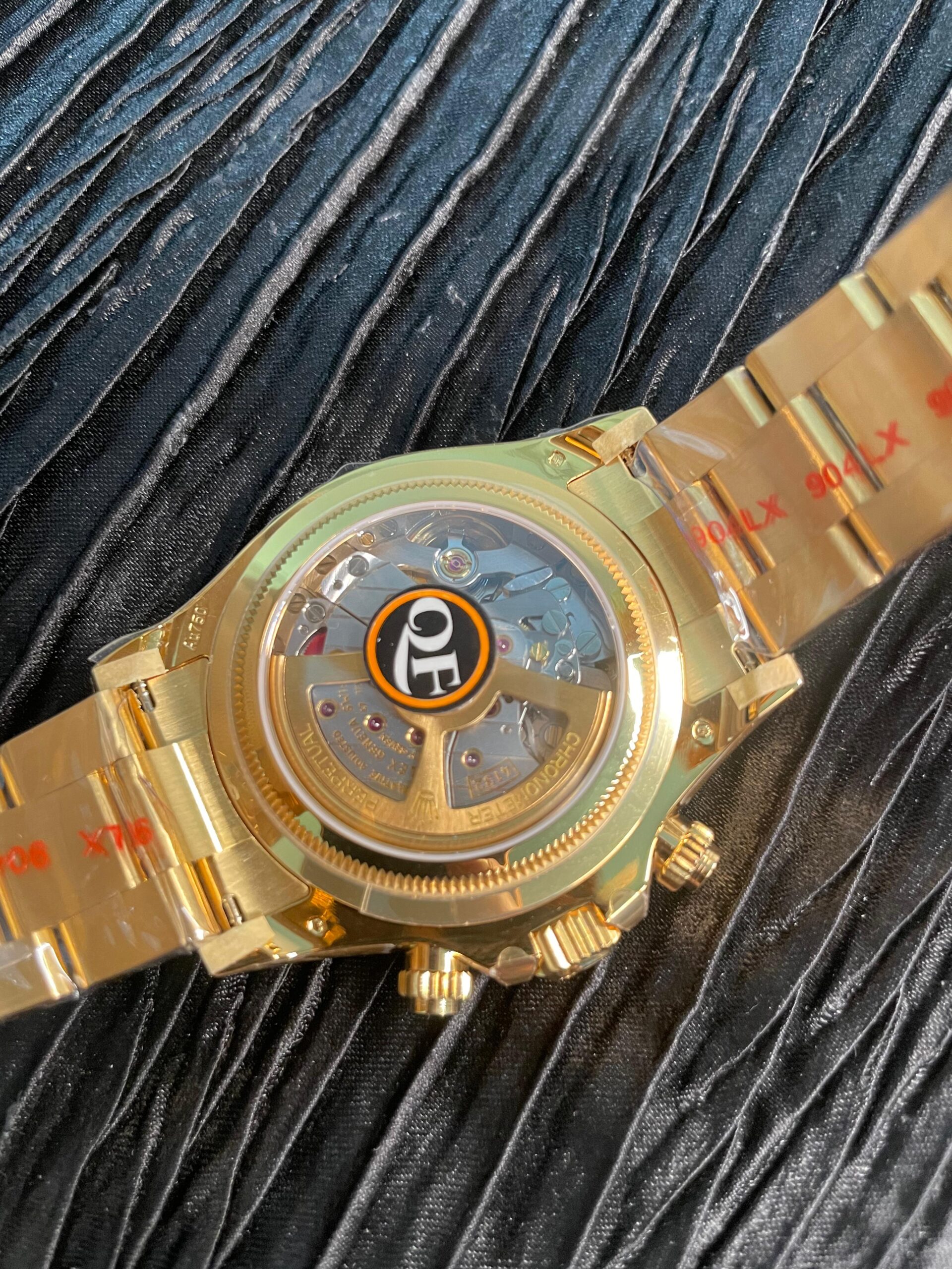 Daytona 126528 Le Mans Gain Weight QF 1:1 YG Black Dial On YG Bracelet SH4132 V18 (Free Sprung) - Image 7