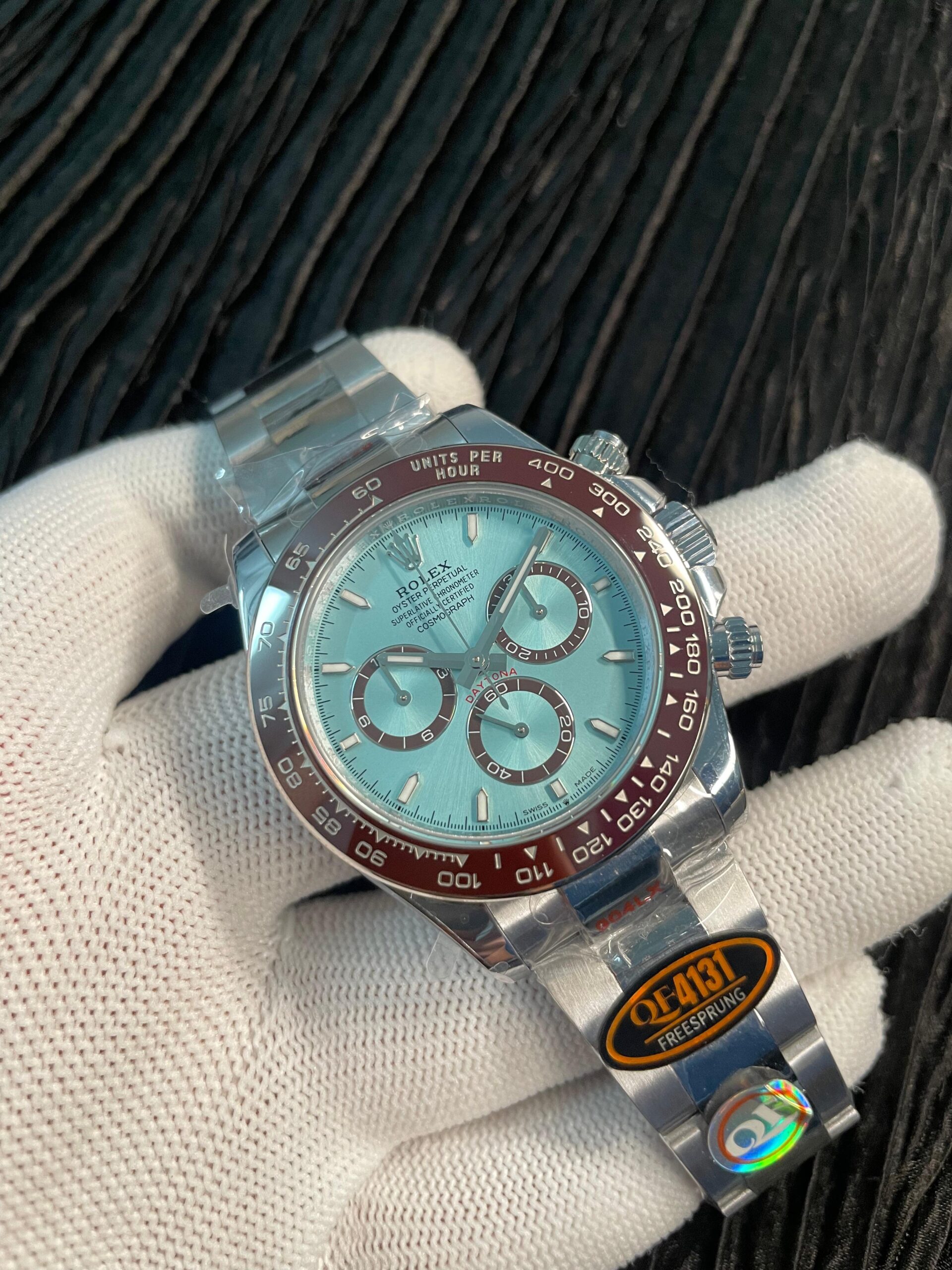 Daytona 126506 Gain Weight QF 1:1 Best Edition Ice Blue Dial Stick Markers on Bracelet SH4131 V18 (Free Sprung) - Image 3