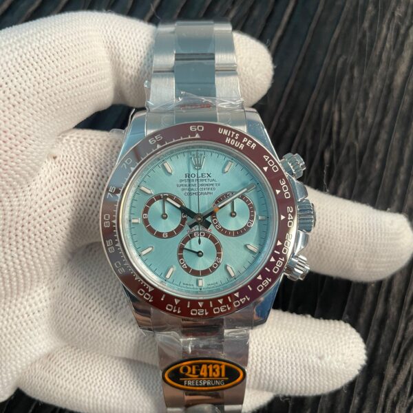 Daytona 126506 Gain Weight QF 1:1 Best Edition Ice Blue Dial Stick Markers on Bracelet SH4131 V18 (Free Sprung)