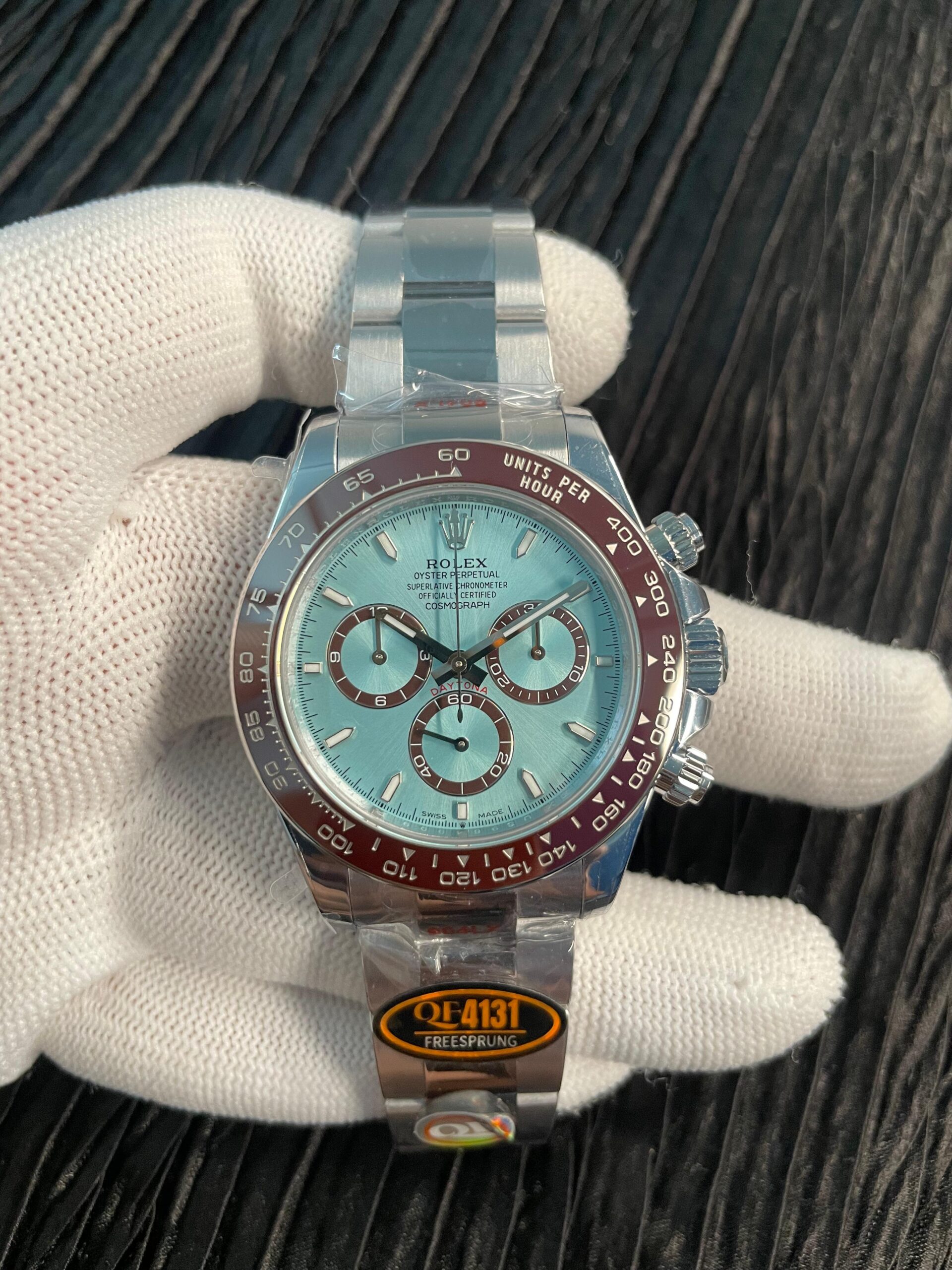 Daytona 126506 Gain Weight QF 1:1 Best Edition Ice Blue Dial Stick Markers on Bracelet SH4131 V18 (Free Sprung)