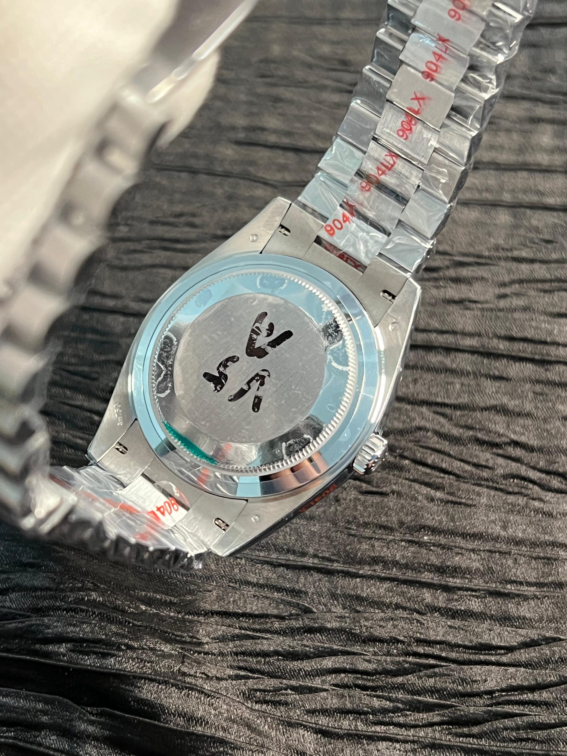 Day Date 228238 40mm 904L SS Bezel QF Gain Weight Blue Dial Roman Markers on SS President Bracelet A2836 - Image 7