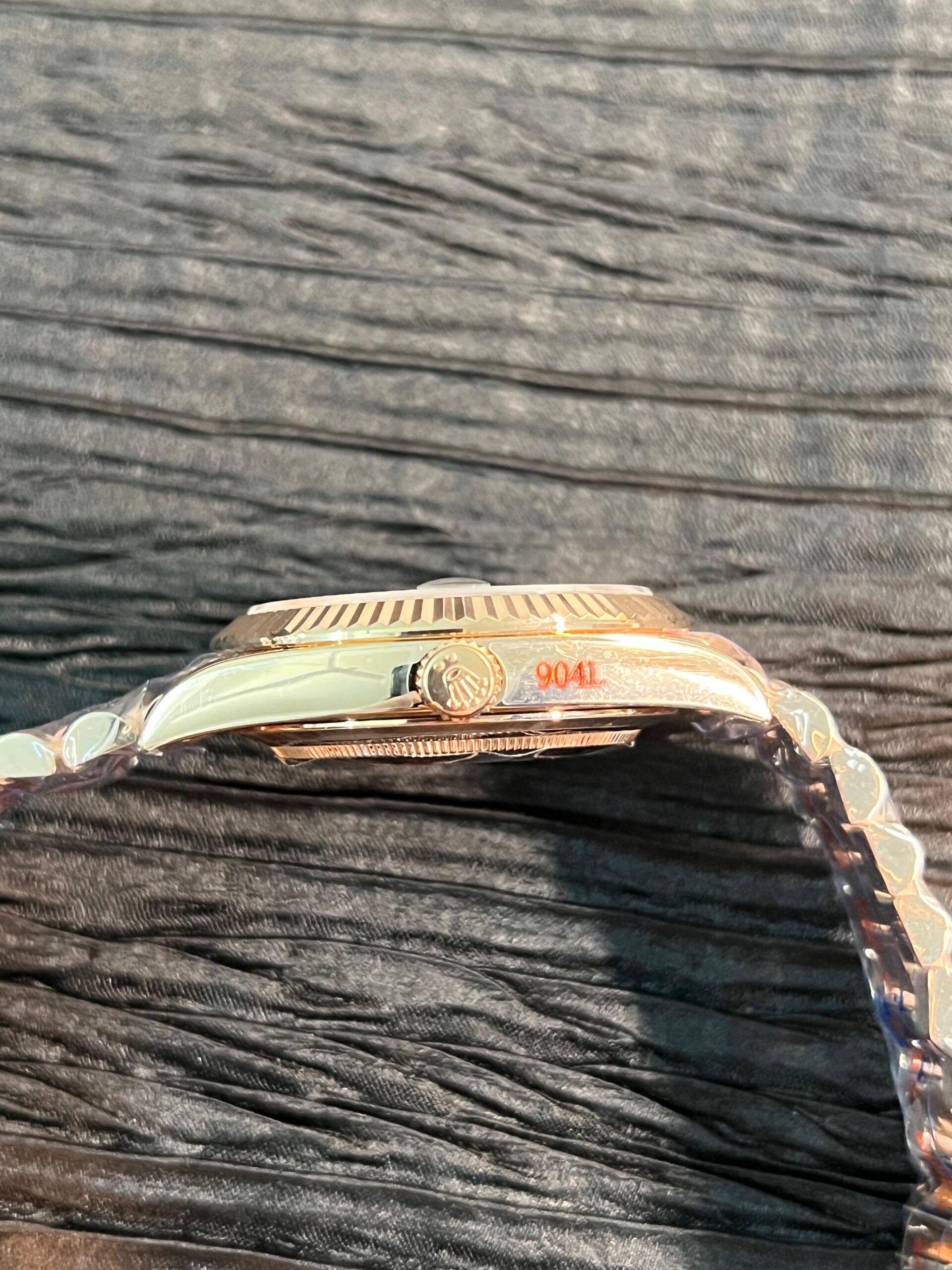 Day Date 228238 40mm Gain Weight QF 1:1 Best Edition Brown Dial T Diamond Marker On RG President Bracelet A2836 - Image 5