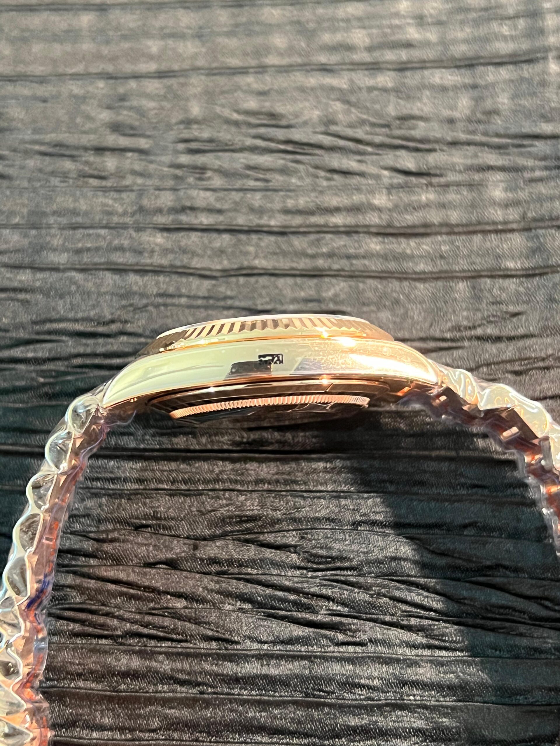 Day Date 228238 40mm 904L RG QF Gain Weight Brown Dial Roman Markers on YG President Bracelet A2836 - Image 6