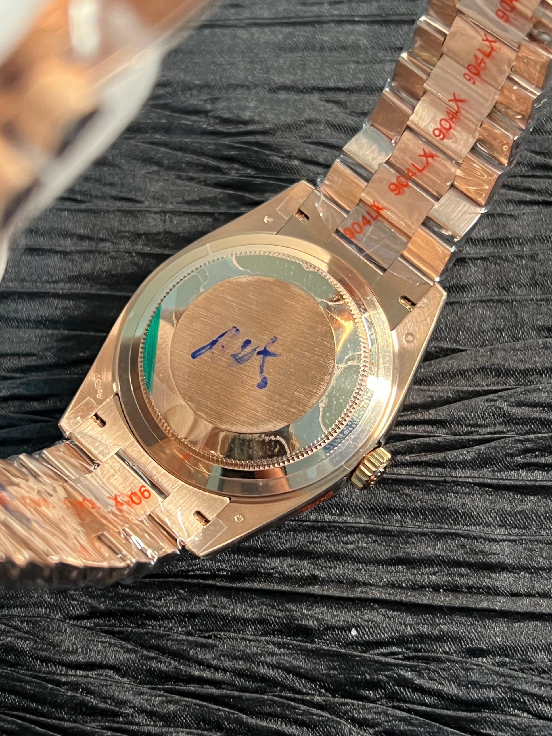 Day Date 228238 40mm 904L RG QF Gain Weight Brown Dial Roman Markers on YG President Bracelet A2836 - Image 7