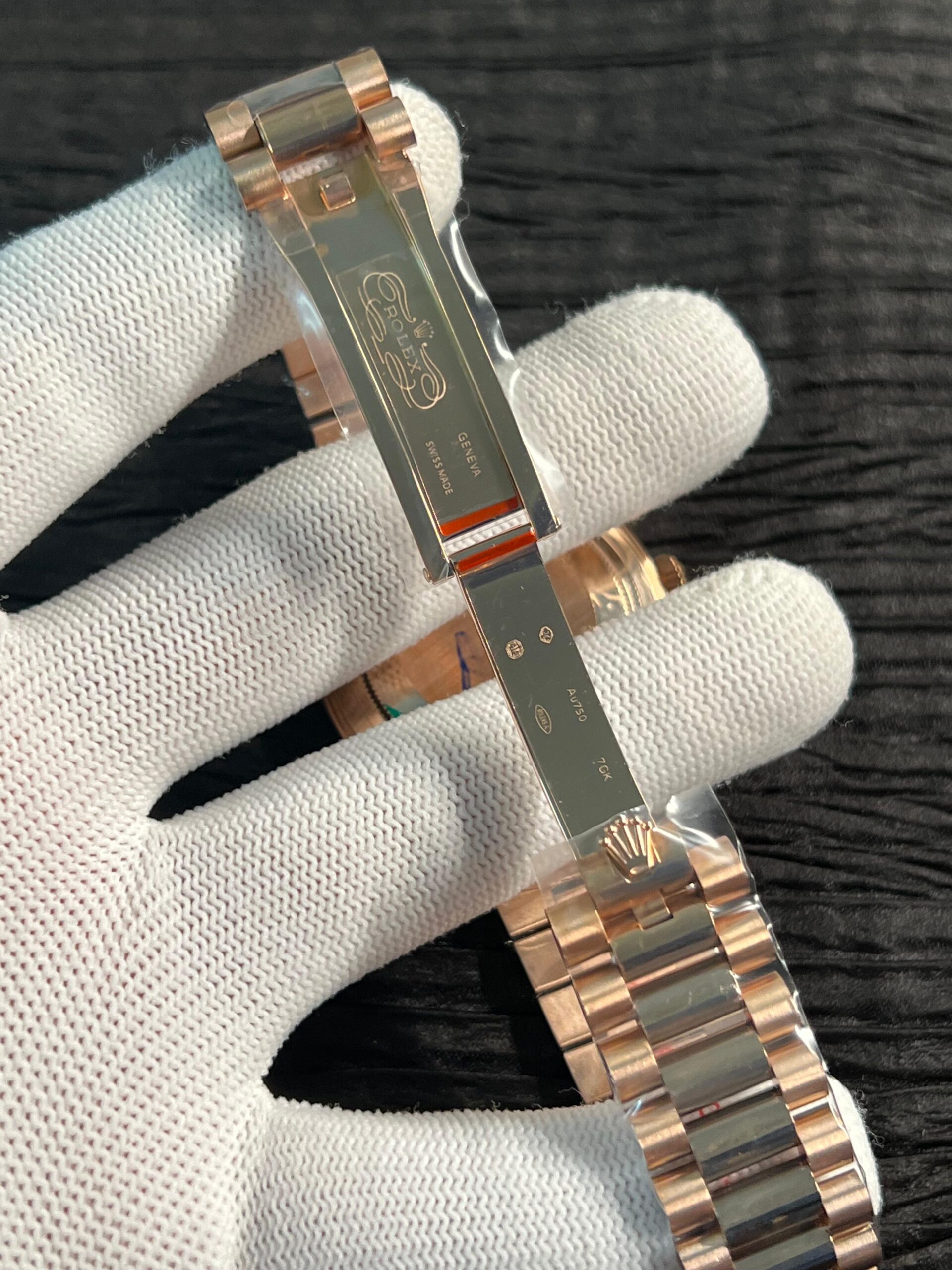 Day Date 228238 40mm Gain Weight QF 1:1 Best Edition Brown Dial T Diamond Marker On RG President Bracelet A2836 - Image 8