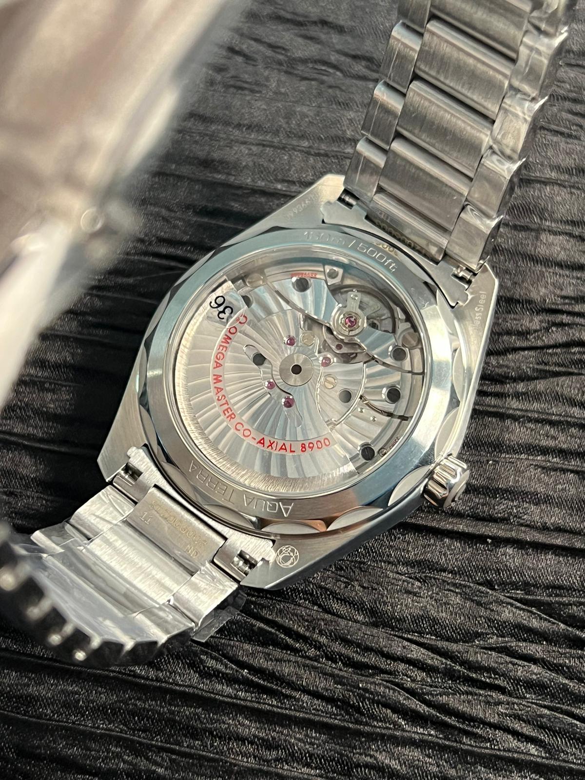Aqua Terra 150M Master Chronometers VSF 1:1 Best Edition Deep Blue Dial Silver Hand on SS Bracelet A8900 Super Clone - Image 7
