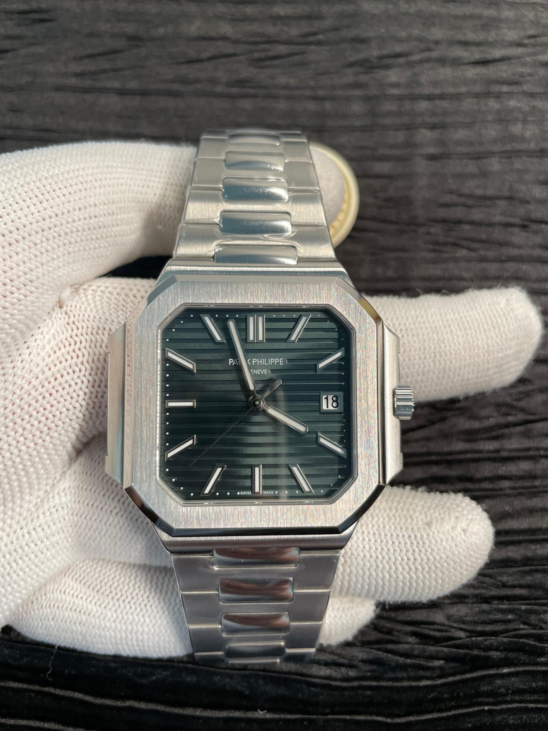 Cubitus 5821 SS PPF Best Edition Green Dial On SS Bracelet PPF 26-330
