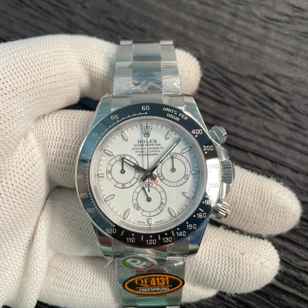 Daytona 2026 126502 QF 1:1 Best Edition White Dial on SS Bracelet SH4131 (Free Sprung)