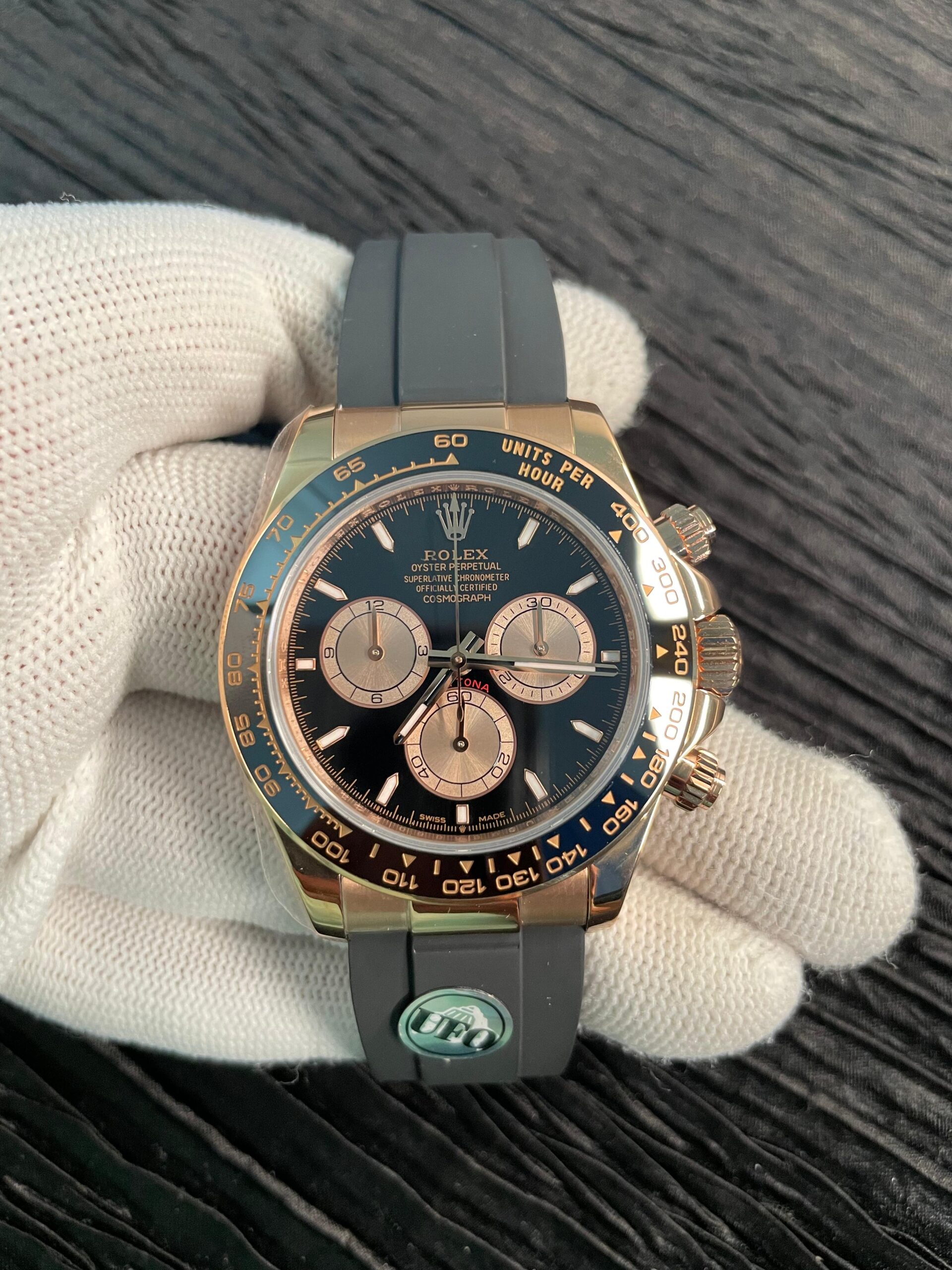 Daytona 126515 UFO Gain Weight RG 1:1 Best Edition Brown Dial On Oysterflex Rubber Strap UF4131 (Free Sprung)