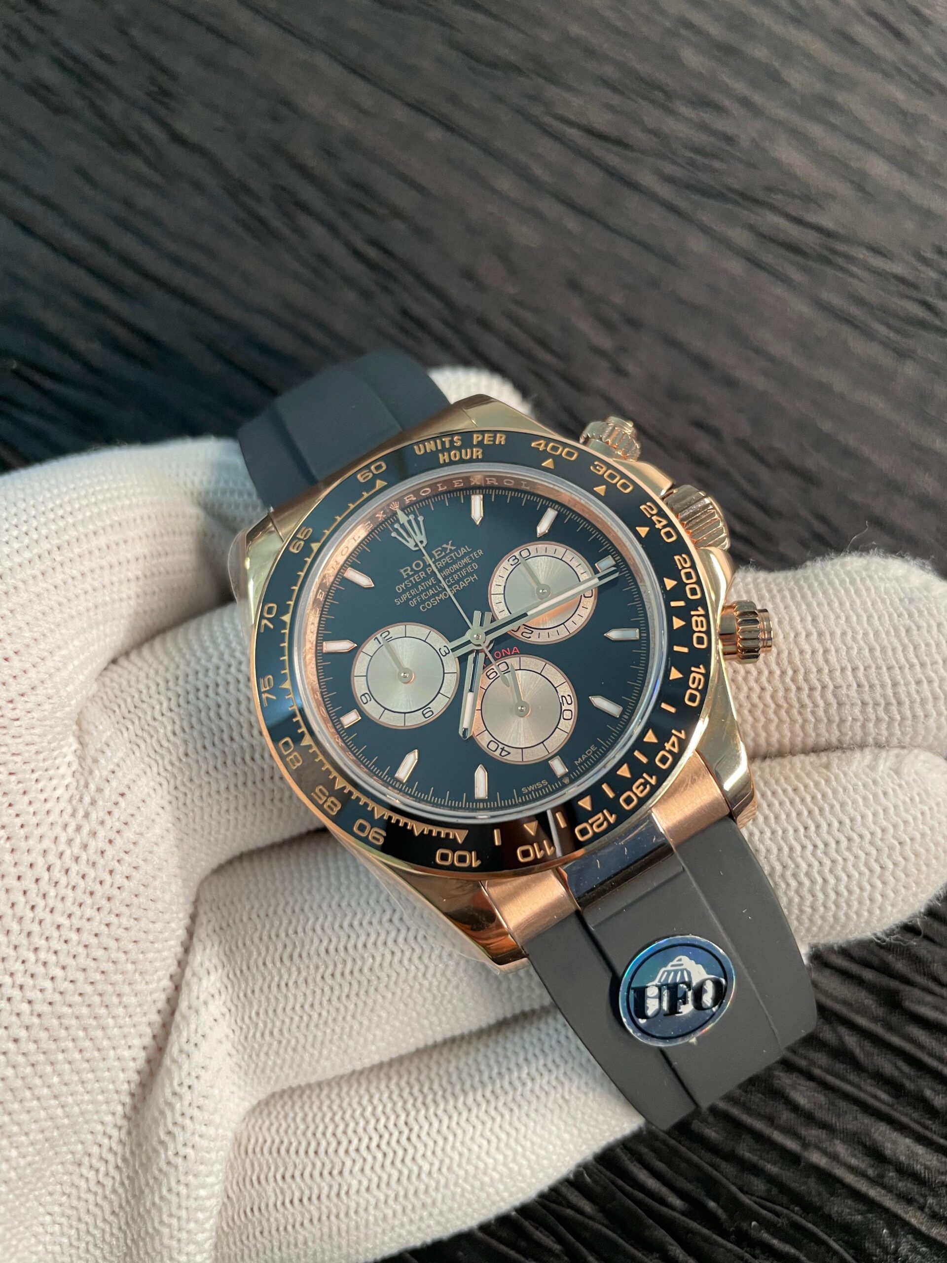 Daytona 126515 UFO Gain Weight RG 1:1 Best Edition Brown Dial On Oysterflex Rubber Strap UF4131 (Free Sprung) - Image 3