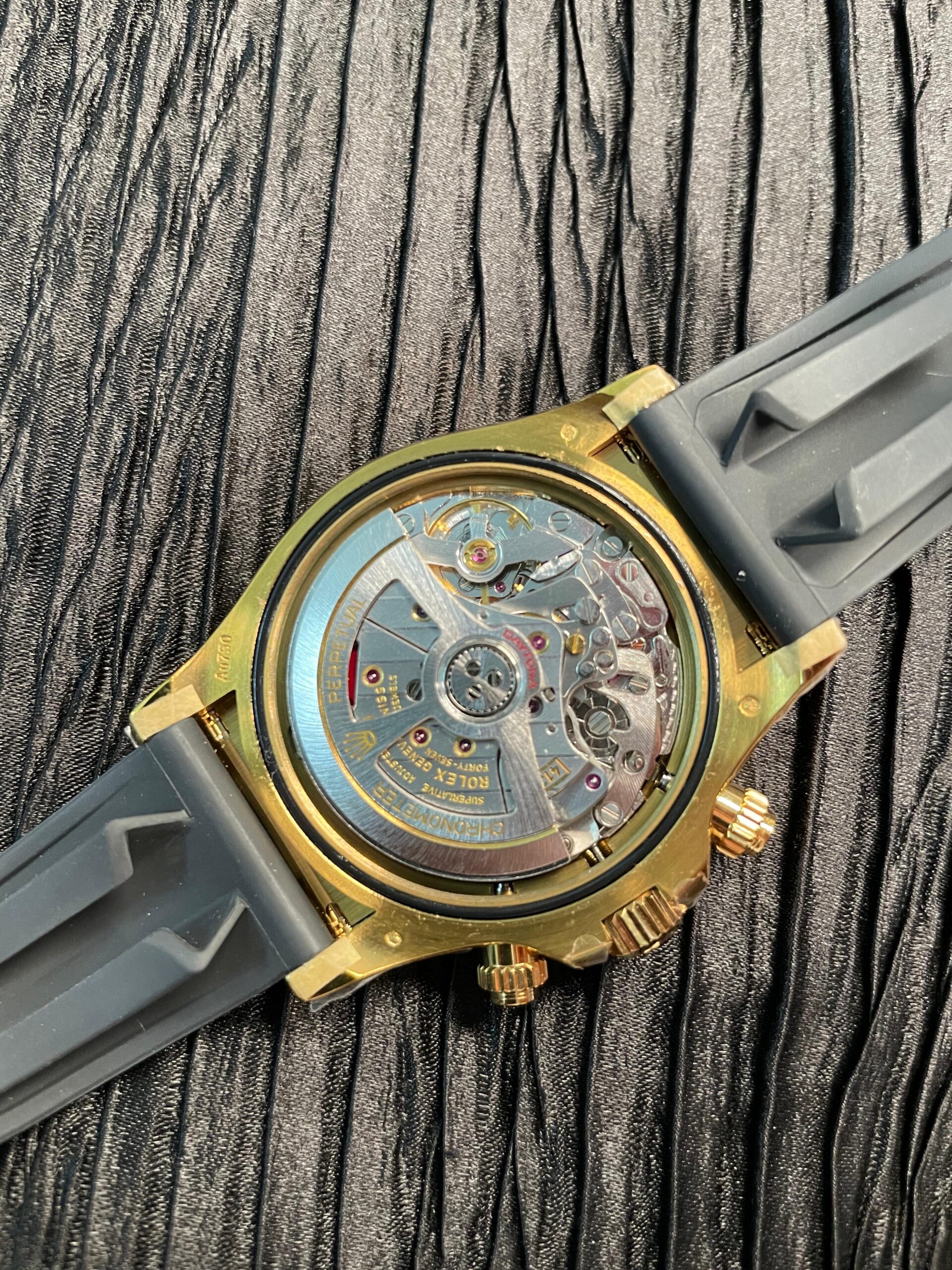 Daytona 126518 UFO Gain Weight YG 1:1 Best Edition Tiffany Turquoise Blue Dial On Oysterflex Rubber Strap UF4131 (Free Sprung) - Image 9