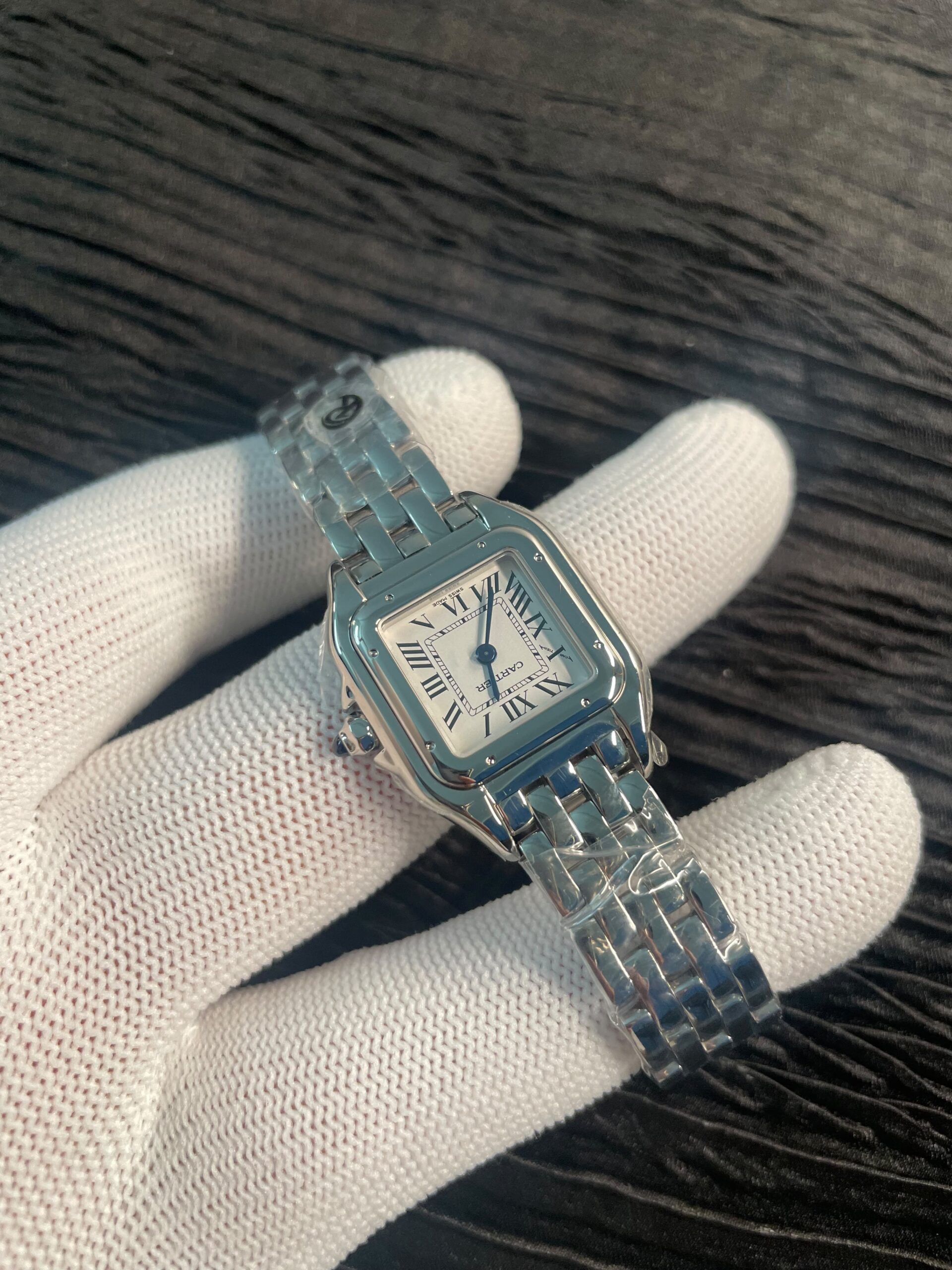 Panthère Secrete Ladies 22mm SS AF 1:1 Best Edition White Dial on SS Bracelet Ronda Quartz - Image 4