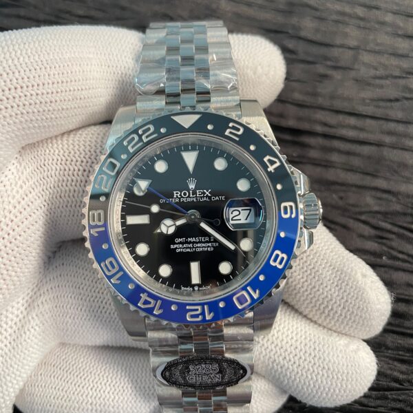 GMT-Master II 126710 BLNR Black/Blue 904L SS New Clean 1:1 Best Edition Black Dial On Jubilee Bracelet DD3285 CHS