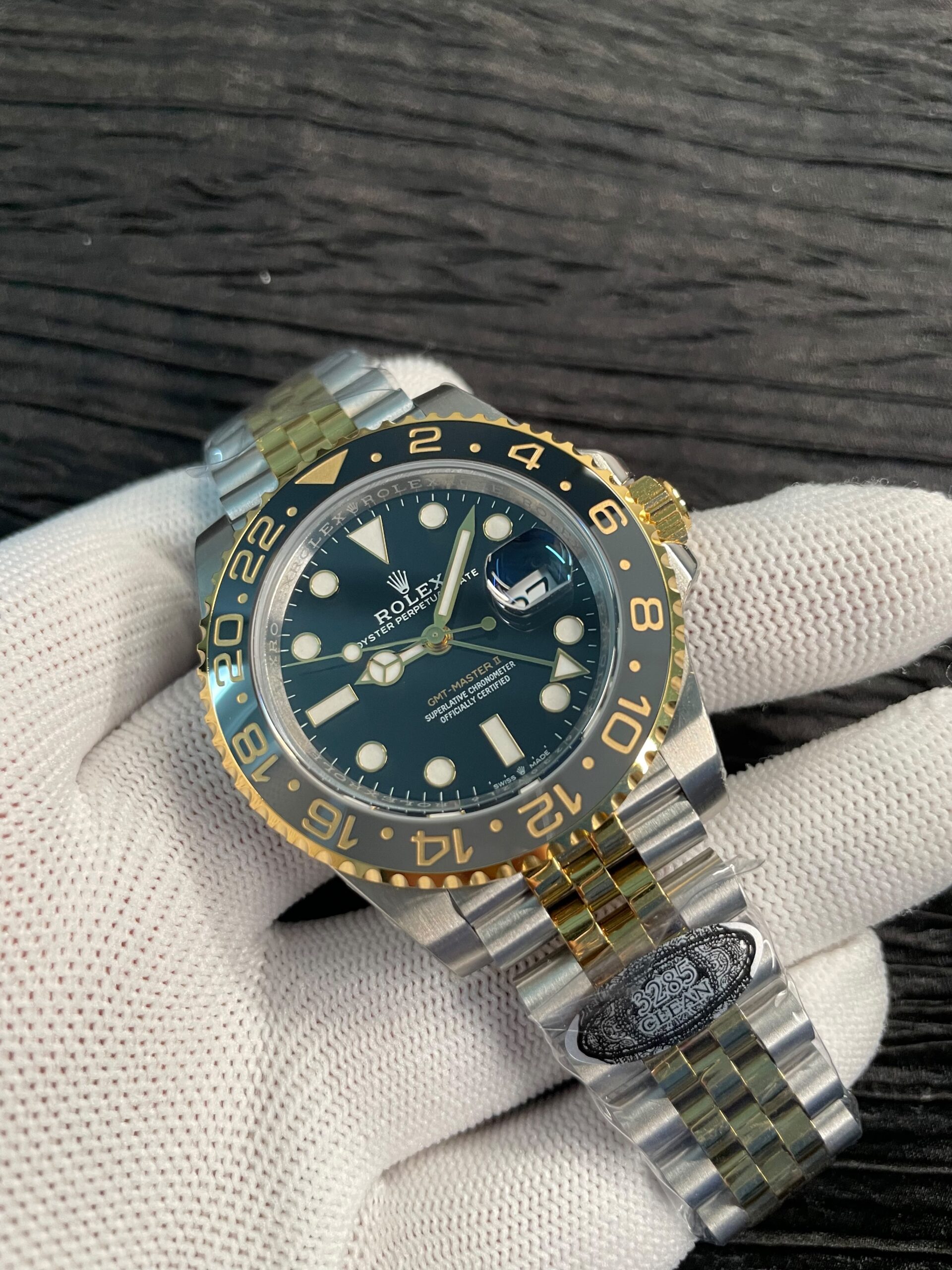 GMT-Master II 126713 GRNR Gray/Black 904L SS/YG NEW CLEAN 1:1 Best Edition Black Dial On Oyster Bracelet DD3285 CHS - Image 3