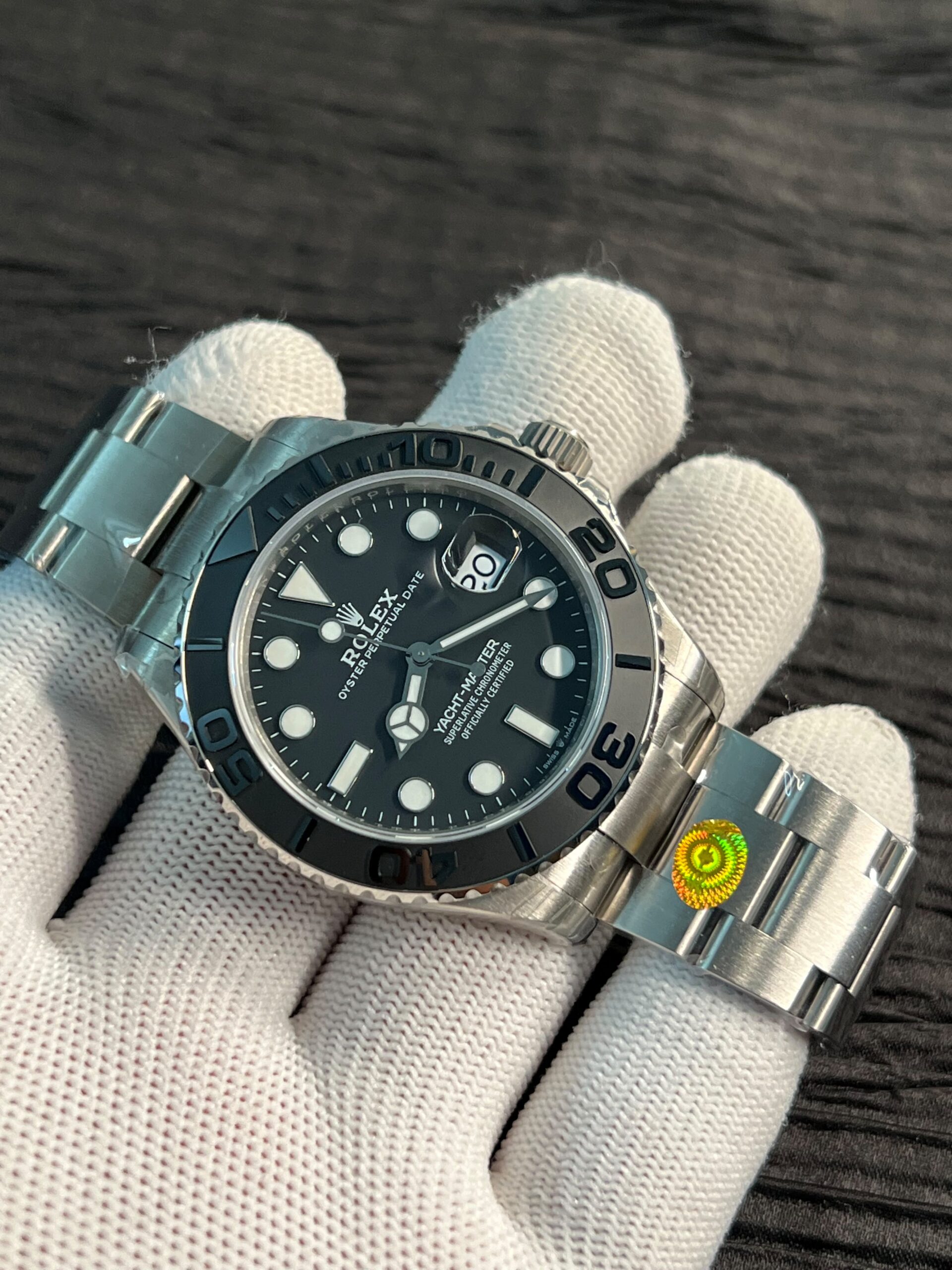 Yacht-Master 226627 VSF V2 Ti 1:1 Best Edition Black Dial On Titanium Bracelet DD3235 (FreeSprung Effect) - Image 3