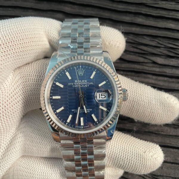 DateJust 36 126234 SS BPF 1:1 Best Edition New Version Blue Fluted Dial on Jubilee Bracelet