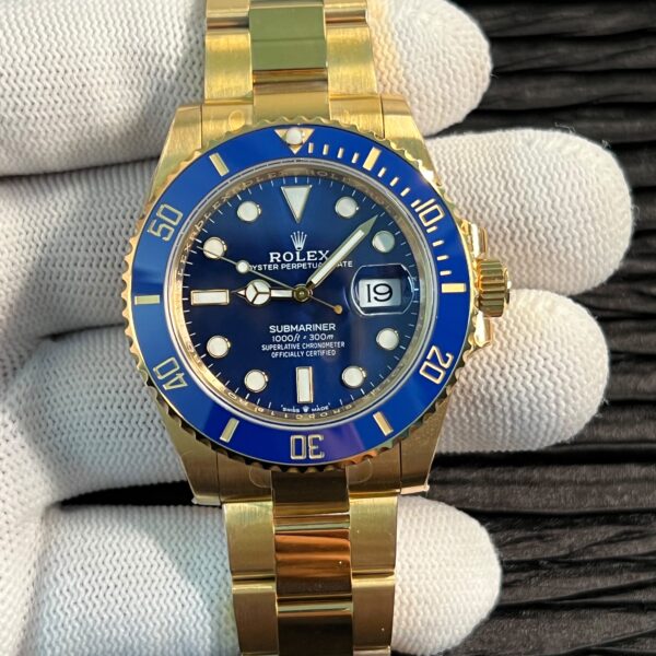 Sub 126618LB Fullgold 904L Steel VSF V2 1:1 Best Edition YG/YG Blue VSF DD3235 ca. 180 grams
