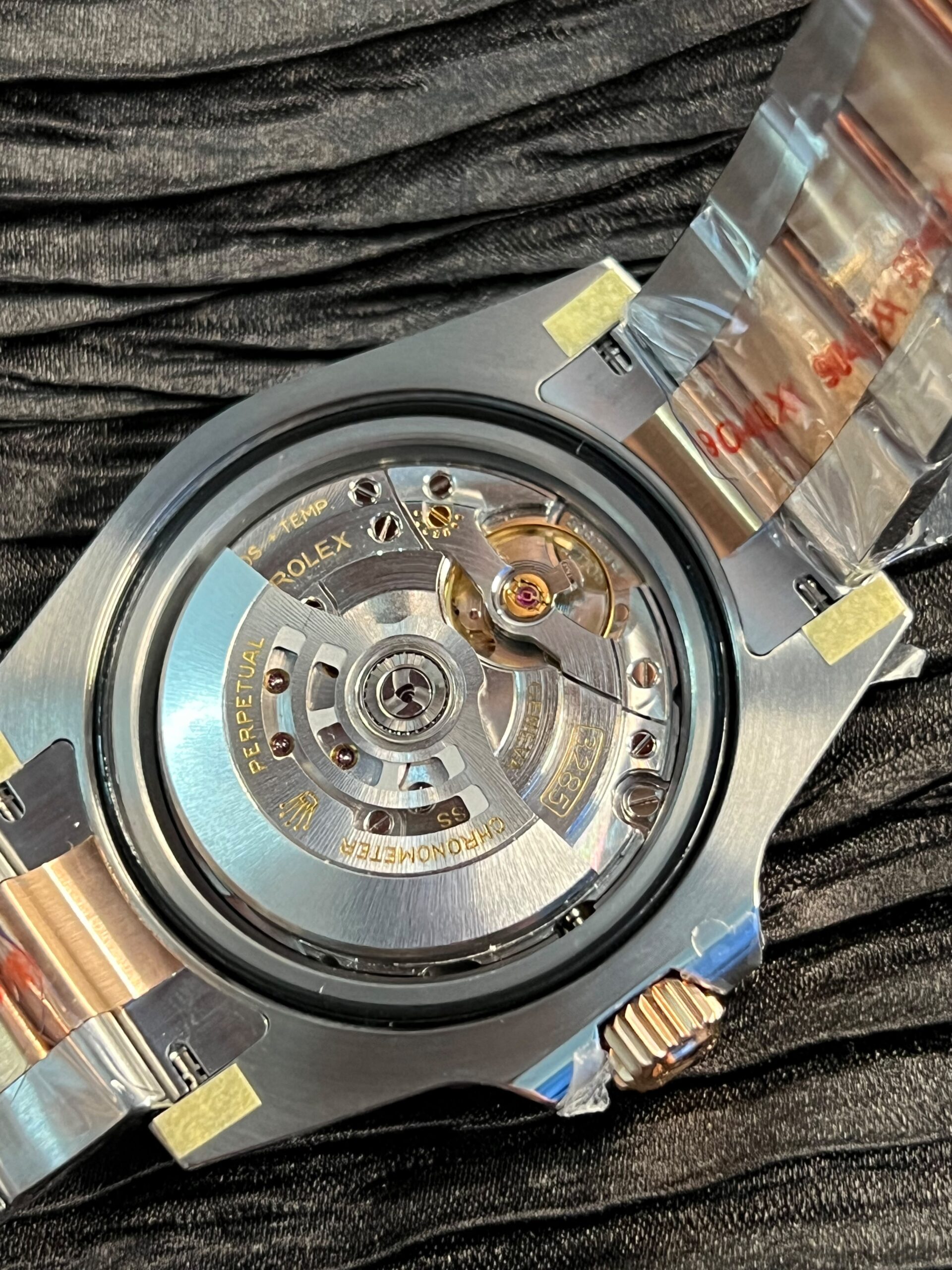 GMT-Master II 126711 CHNR Gain Weighted 904L SS QF 1:1 Black Dial On SS/RG Oyster Bracelet JH3285 CHS (Free Sprung) ca 180 grams - Image 7