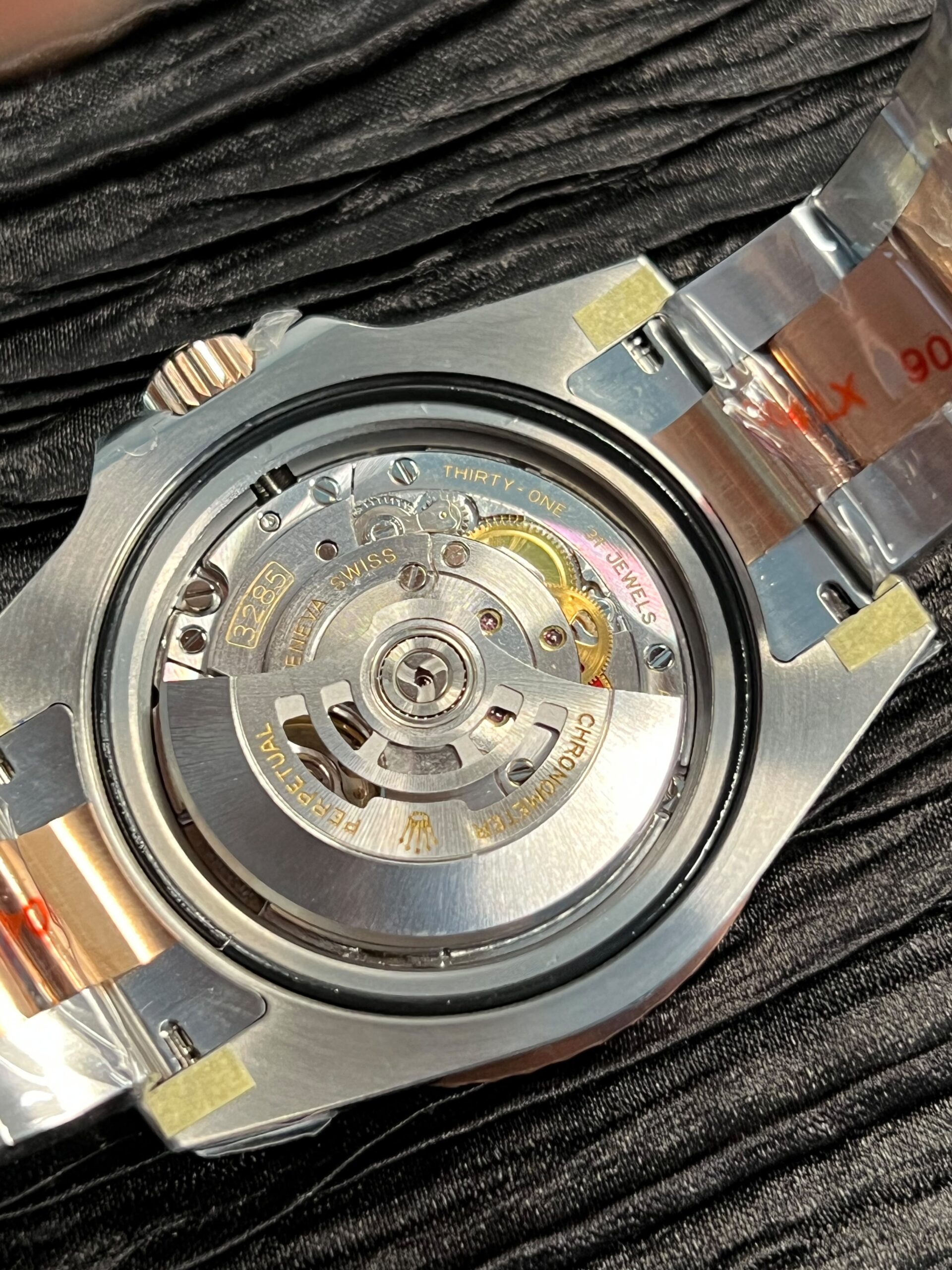 GMT-Master II 126711 CHNR Gain Weighted 904L SS QF 1:1 Black Dial On SS/RG Oyster Bracelet JH3285 CHS (Free Sprung) ca 180 grams - Image 8