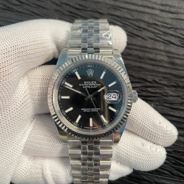 DateJust 41 126334 SS BPF 1:1 Best Edition New Version Black Dial on Jubilee Bracelet