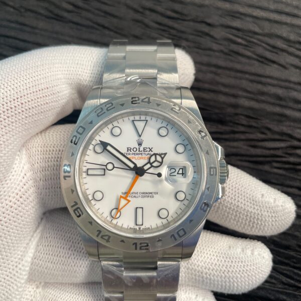 Explorer II 42mm 226570 904L SS QF 1:1 Best Edition White Dial on Bracelet VR3285 CHS