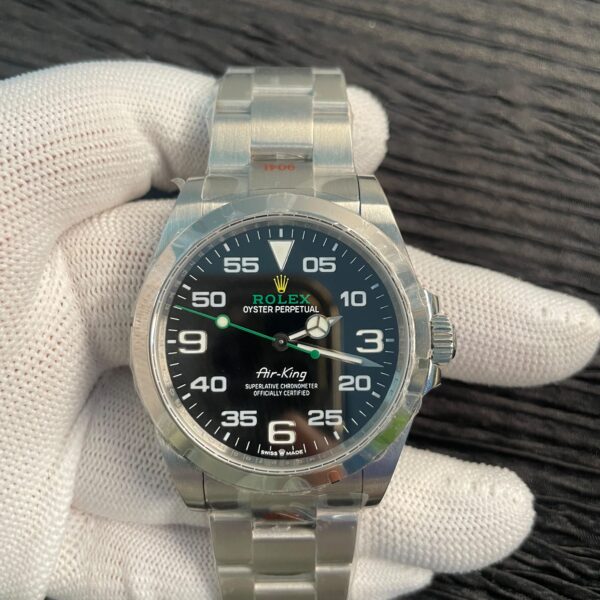 Air-King 126900 QF 1:1 Best Edition 904L Steel Black Dial on SS Bracelet VR3230